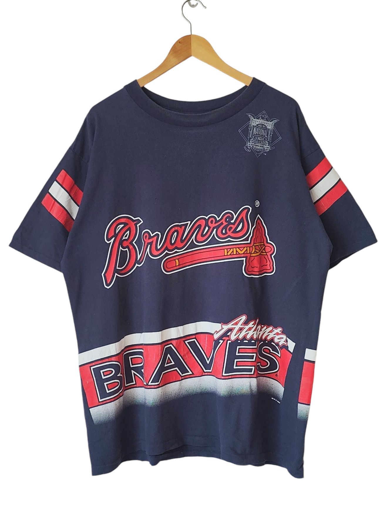 MLB Vintage 90s MLB Atlanta Braves x Salem Full Jersey Tshirt Size US XL / EU 56 / 4 - 1 Thumbnail