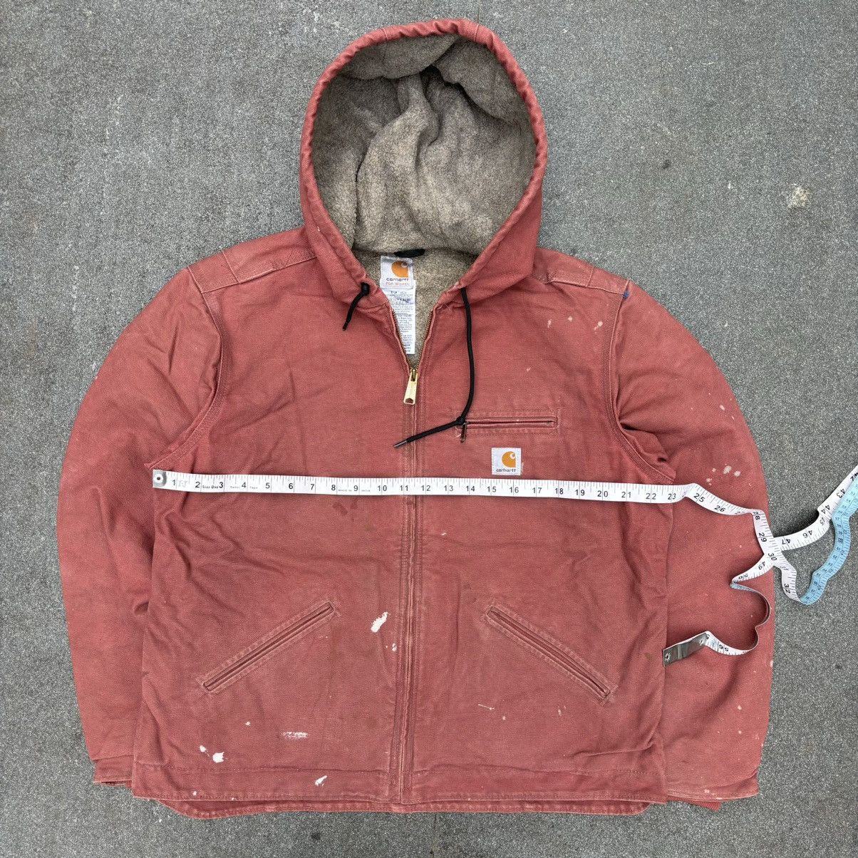 Carhartt × Vintage Vintage Carhartt Sherpa lined hooded Jacket WJ141 VRS Size US M / EU 48-50 / 2 - 6 Thumbnail