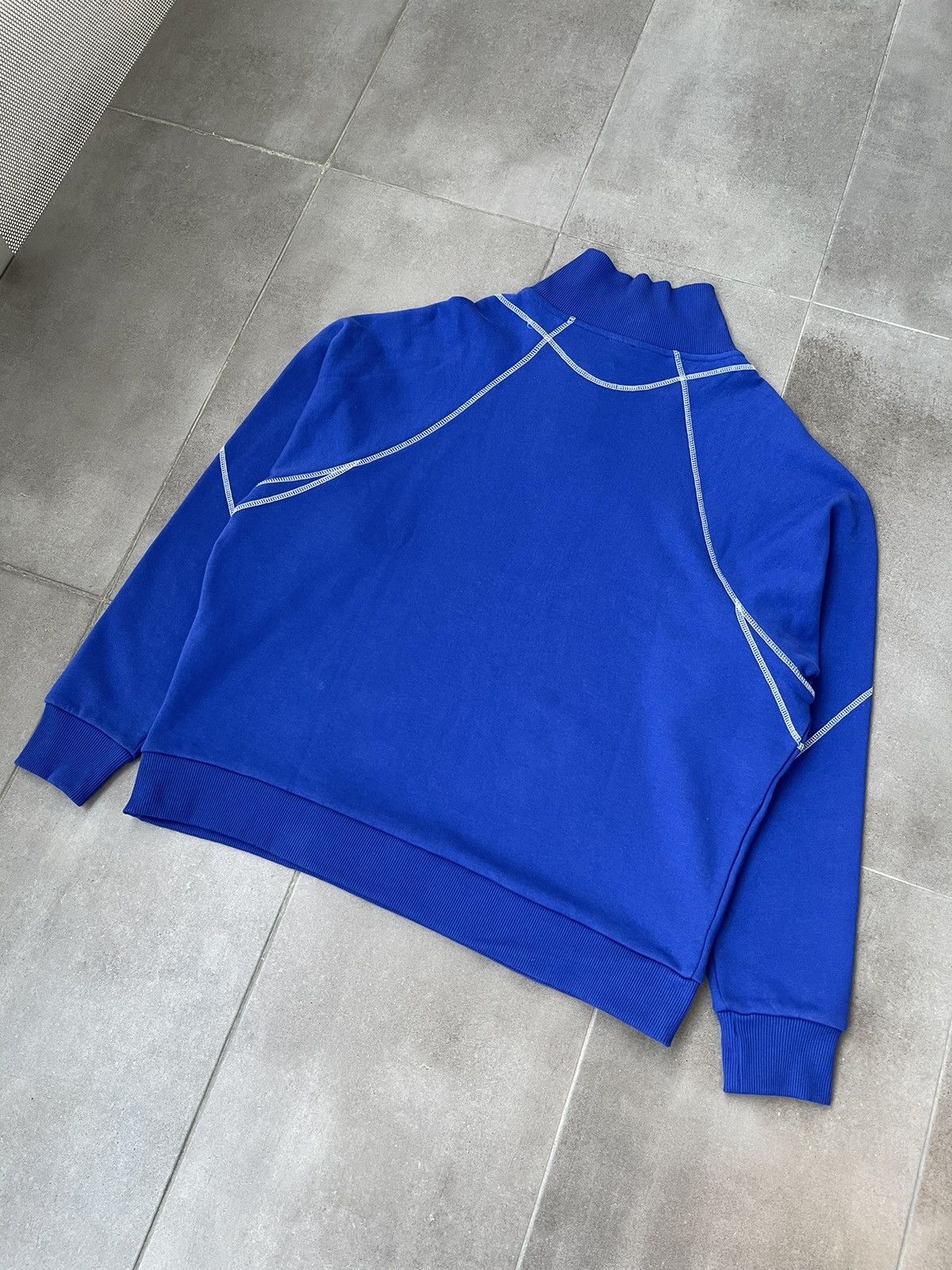 Saul Nash !DS! SS23 Saul Nash Electric Blue Overlock Stitch Sweatshirt Size US M / EU 48-50 / 2 - 13 Thumbnail