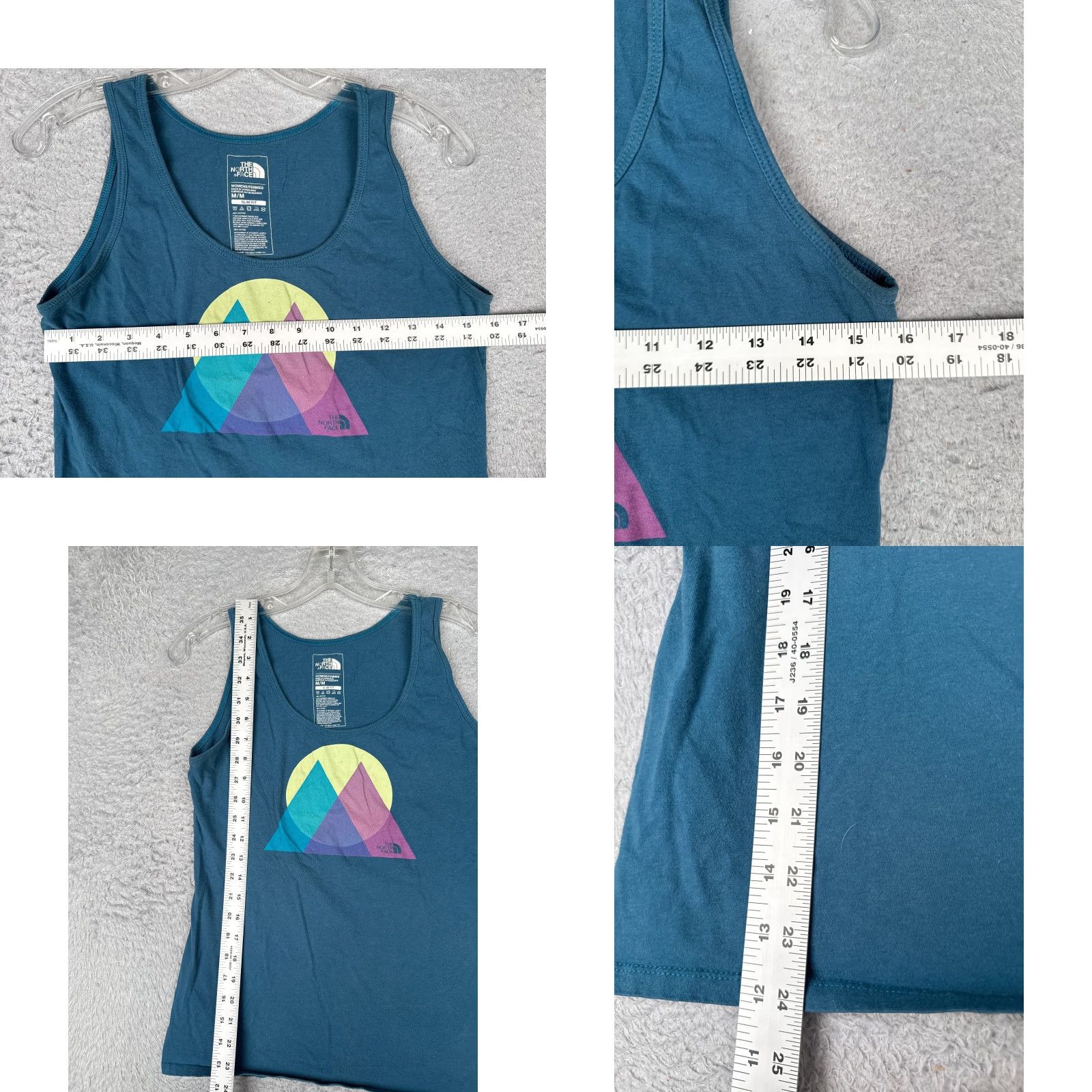 The North Face The North Face Shirt Women Medium Blue Tank Sleeveless Scoop Neck Cotton Slim Size M / US 6-8 / IT 42-44 - 8 Thumbnail