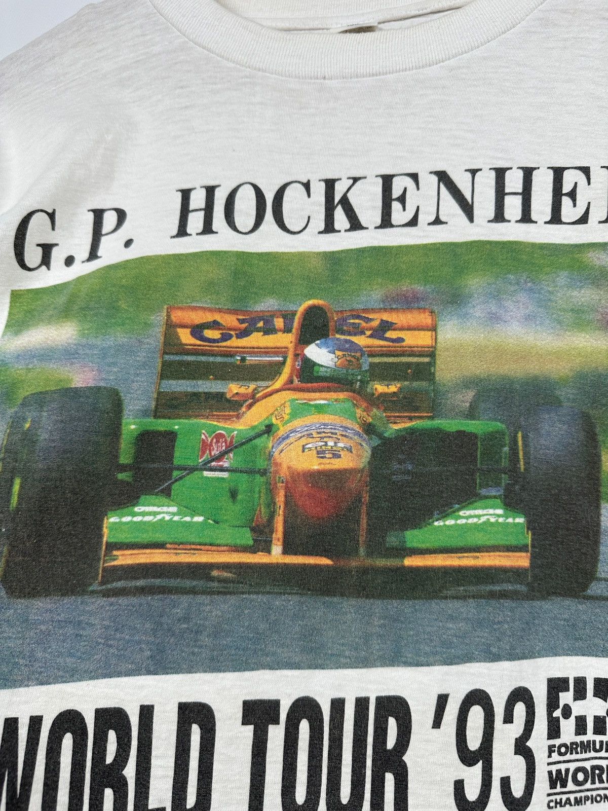 Formula 1 1993 Vintage G.P Hockenheim Benetton B193 Ford F1 Tour Tee Size US XXL / EU 58 / 5 - 10 Thumbnail