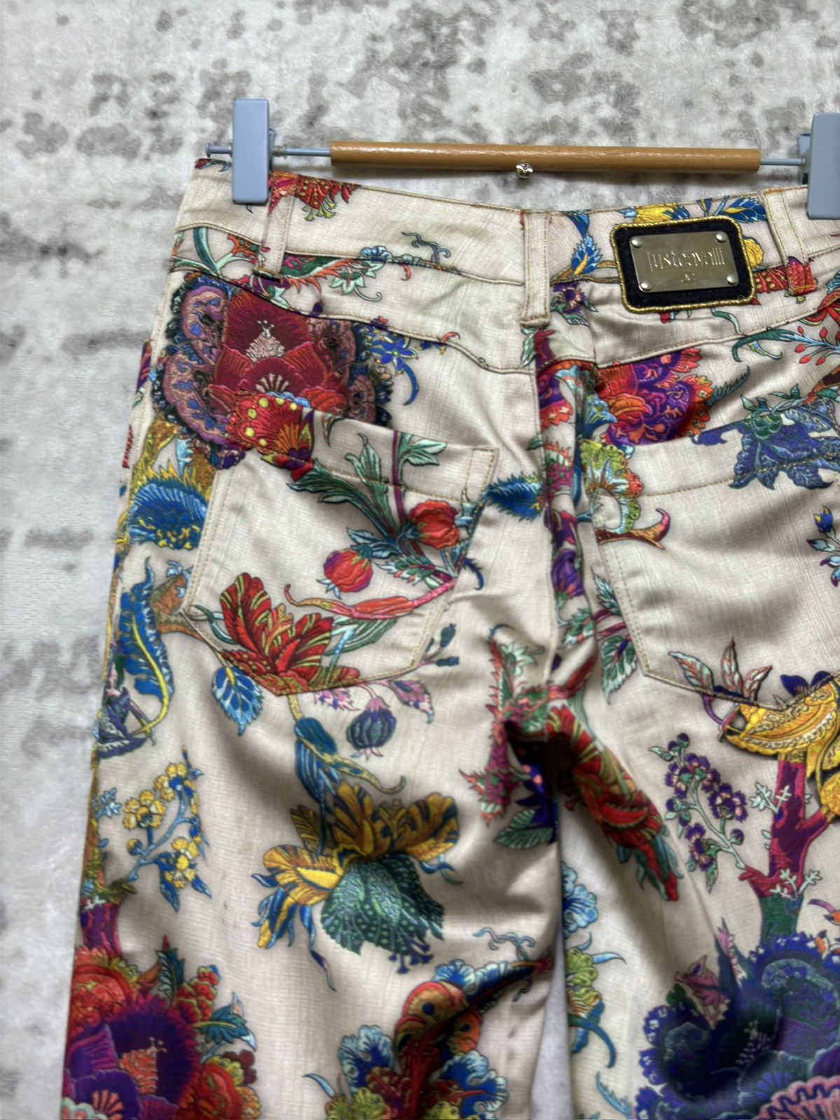 Just Cavalli Just Cavalli 2000s Abstract Floral Print Archive Pants Size US 26 / EU 42 - 9 Thumbnail