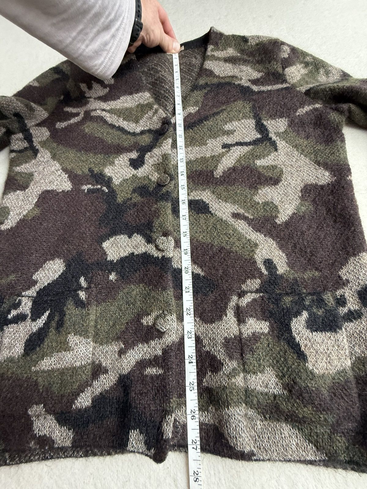 Saint Laurent Paris SS15 Saint Laurent camo camouflage cardigan Hedi Psych Rock Size US S / EU 44-46 / 1 - 5 Thumbnail
