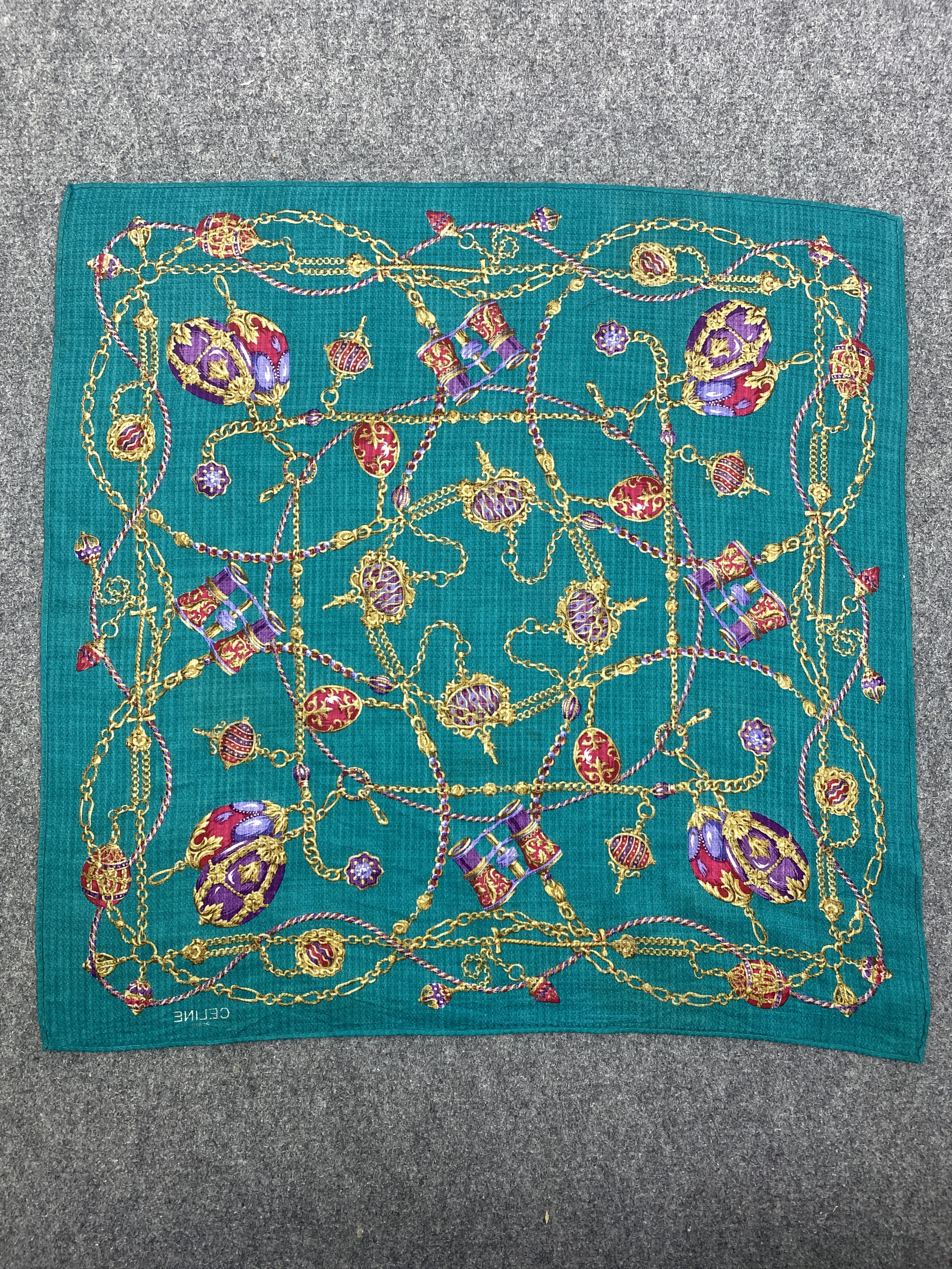 Celine Vintage Celine Handkerchief / Neckerchief HKC0981 Size ONE SIZE - 4 Thumbnail