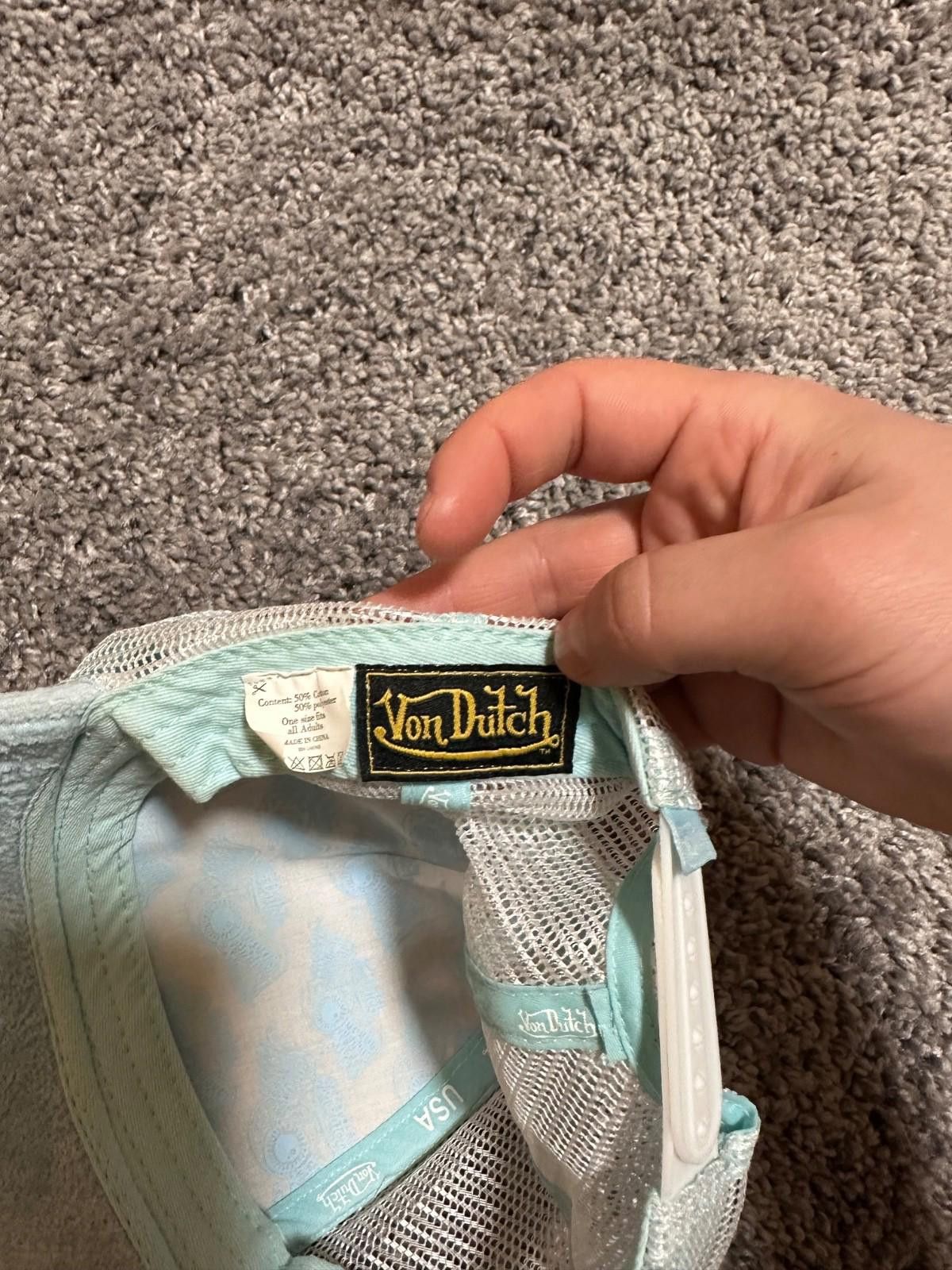 Von Dutch Von Dutch UO Exclusive Velour Trucker Hat Size ONE SIZE - 5 Thumbnail