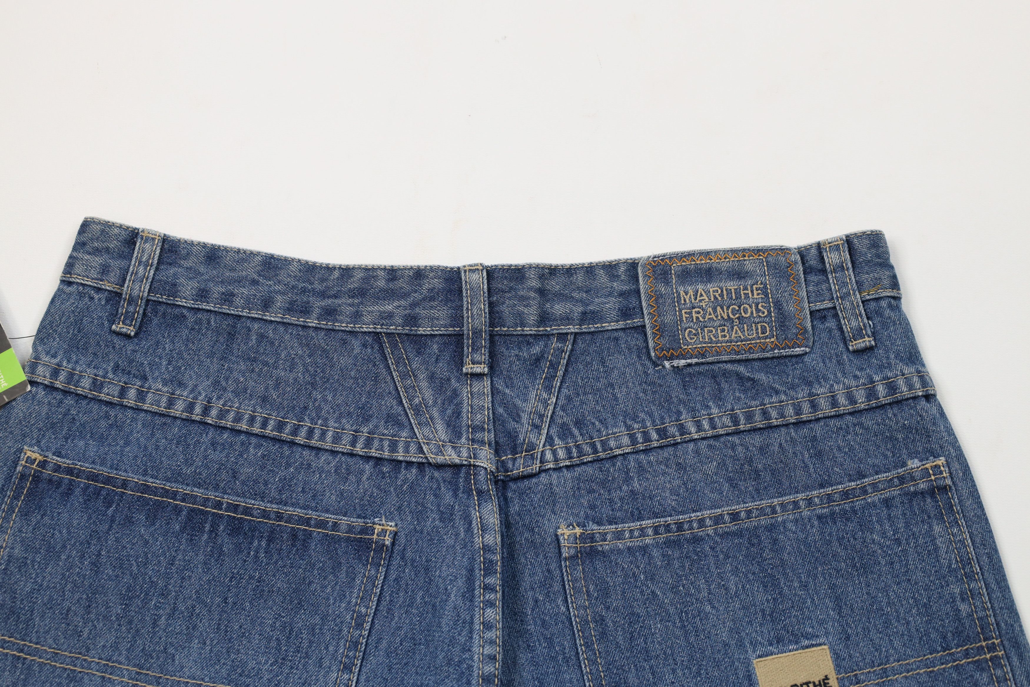 Marithe + Francois Girbaud Deadstock Vintage 90s Marithe Francois Girbaud Shorts Blue Size US 32 / EU 48 - 9 Thumbnail
