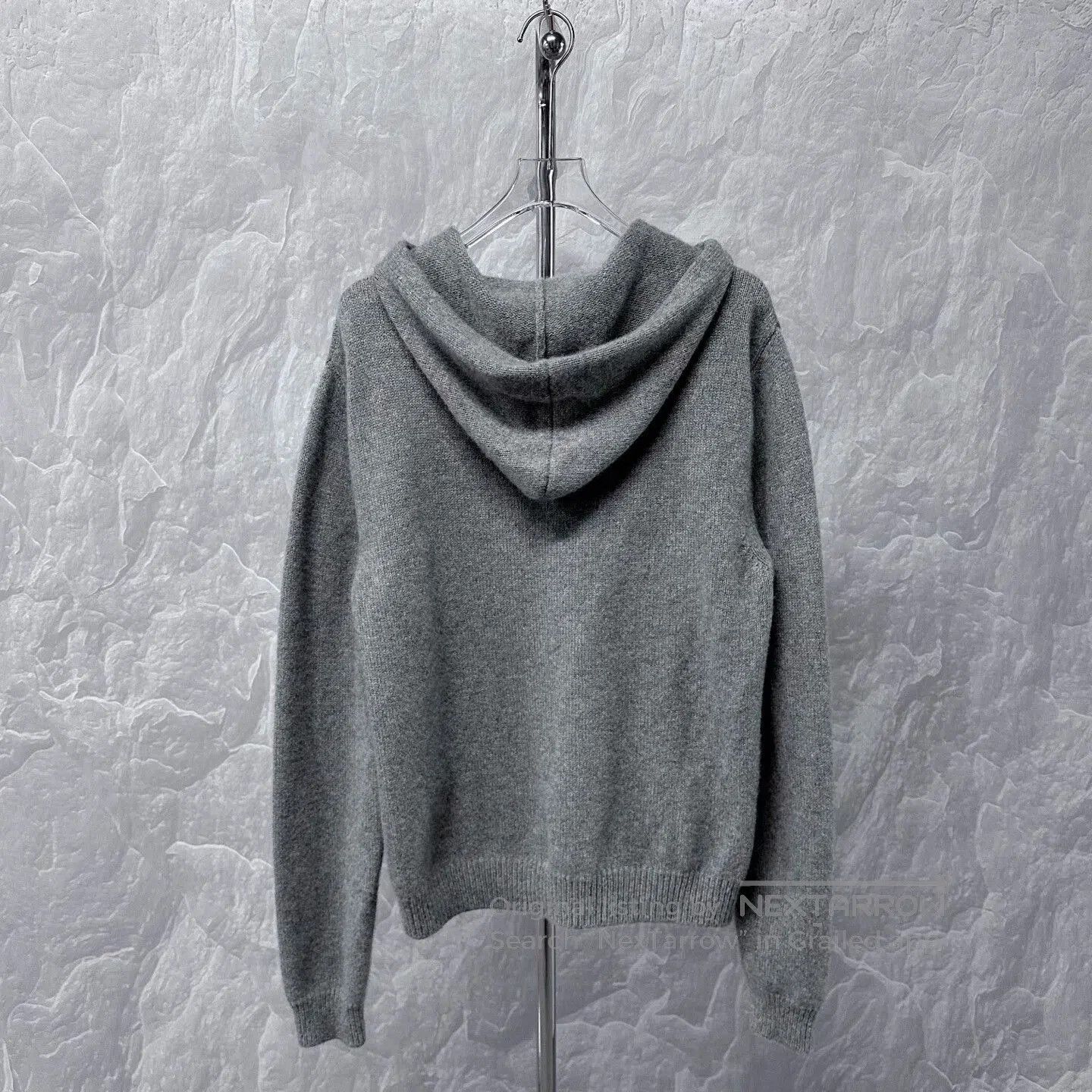 Celine celine gray hooded wool jacket. Size L / US 10 / IT 46 - 4 Thumbnail