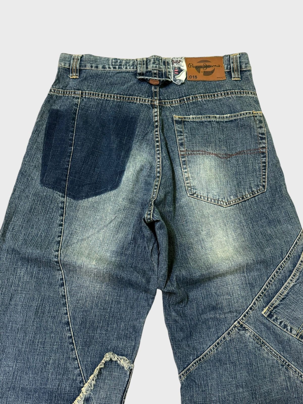 JNCO PEPE JEANS RECONSTRUCTED BAGGY LARGE POCKET JEANS Size US 32 / EU 48 - 10 Thumbnail