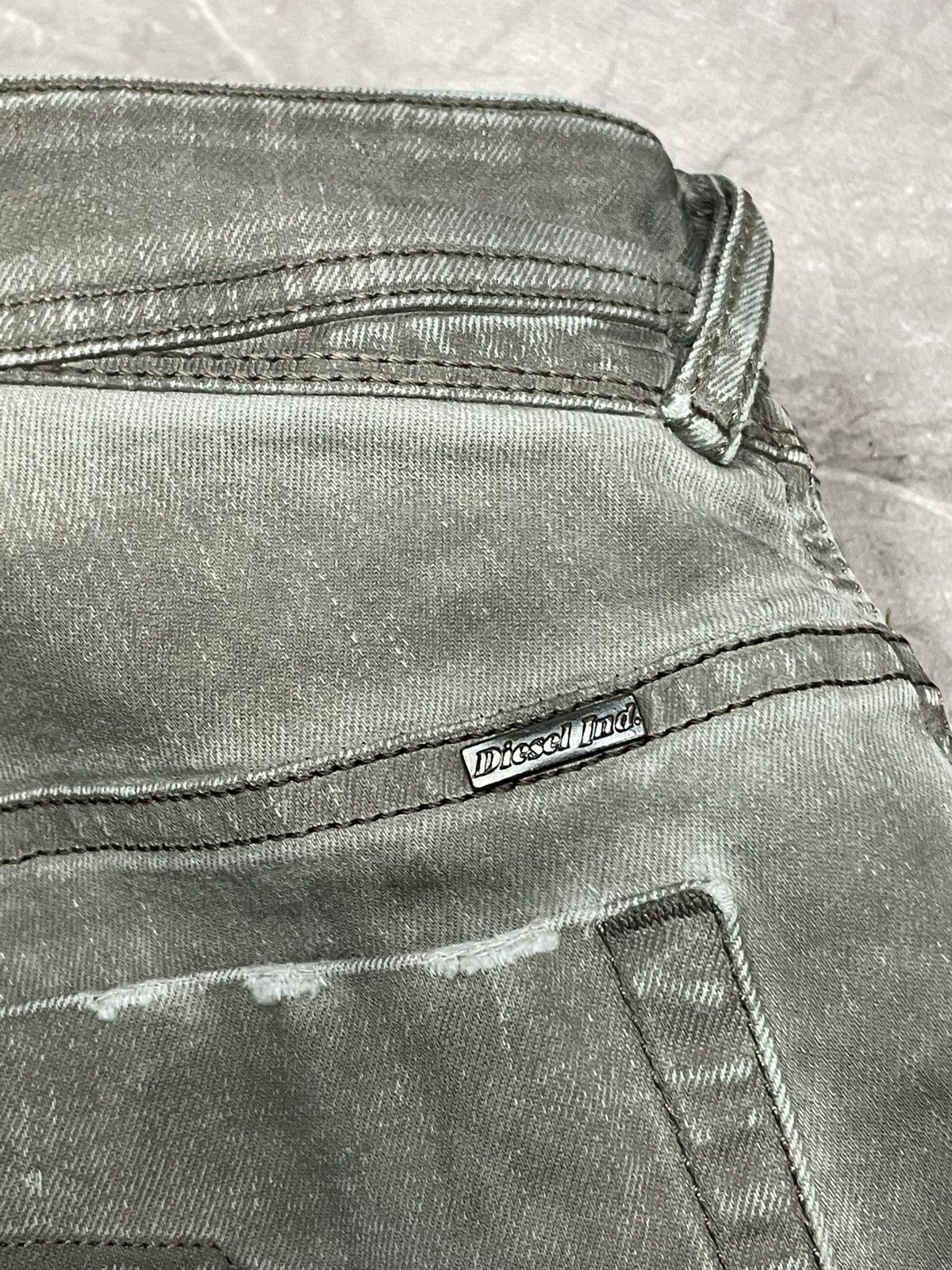 Diesel Diesel Vintage Distressed Washed Grey boris bijan style Size US 33 - 13 Thumbnail
