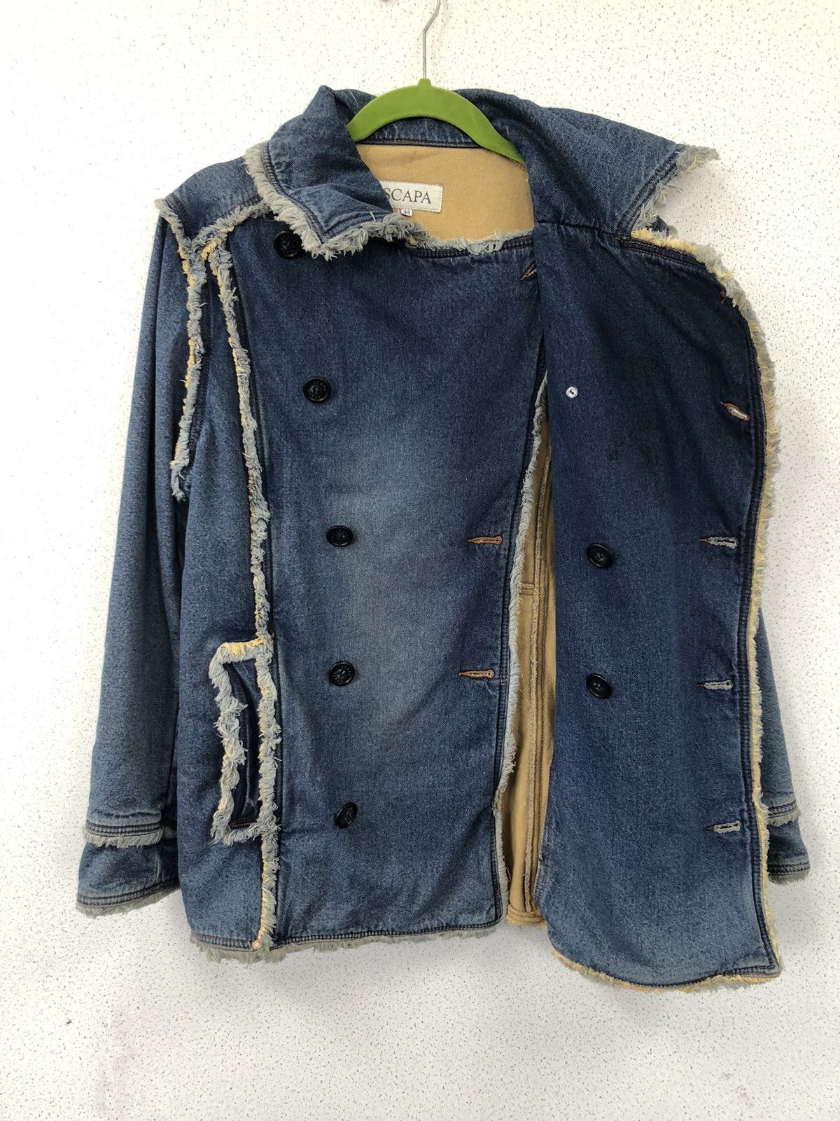 Japanese Brand SCAPA Double Breast Denim Jacket Size US M / EU 48-50 / 2 - 17 Thumbnail