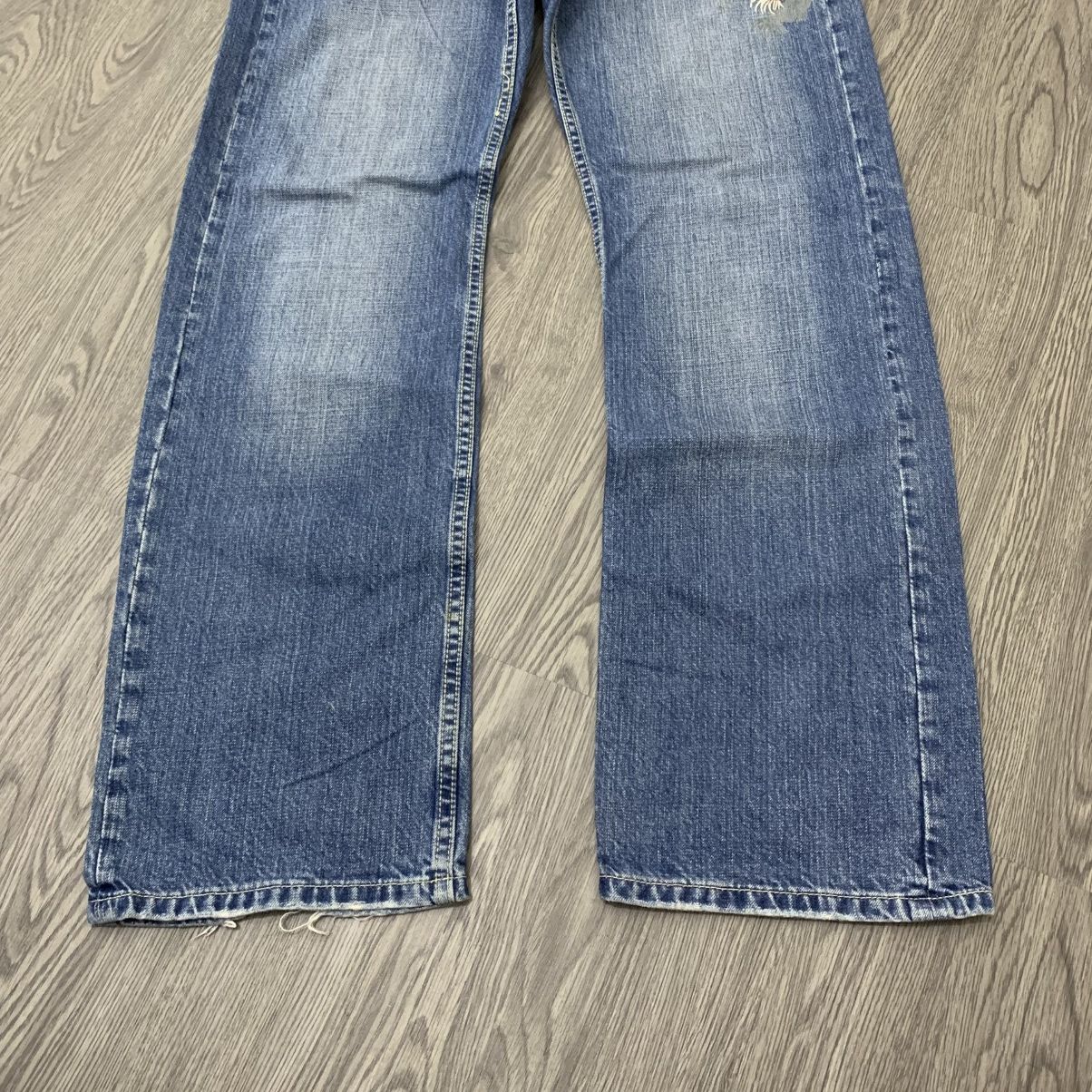 Takeo Kikuchi 🇯🇵TAKEO KIKUCHI Embroidered Fishh Japanese Motif Jeans🇯🇵 Size US 35 - 3 Thumbnail