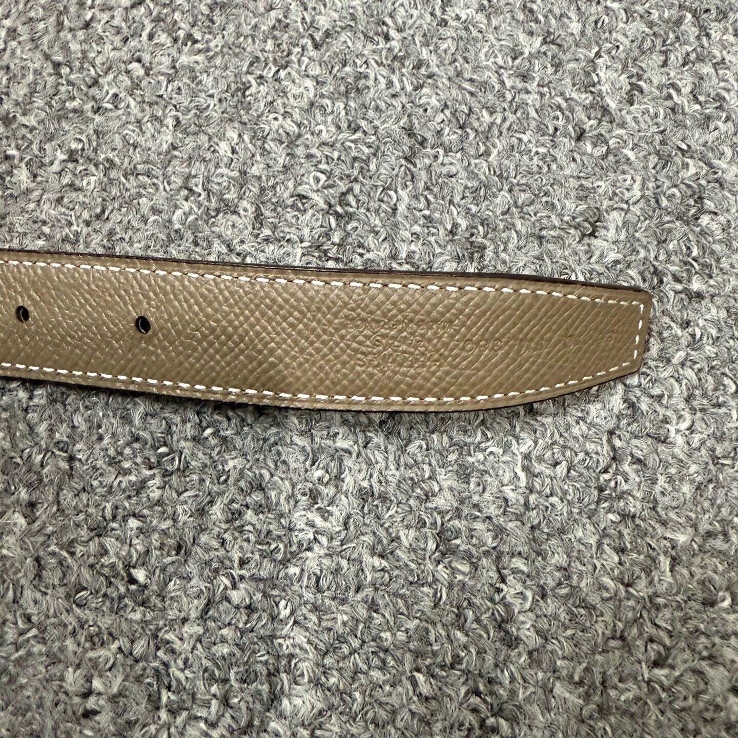 Hermes Hermes shiny brown leather belt silverbuckle NWT 85 Size ONE SIZE - 6 Thumbnail