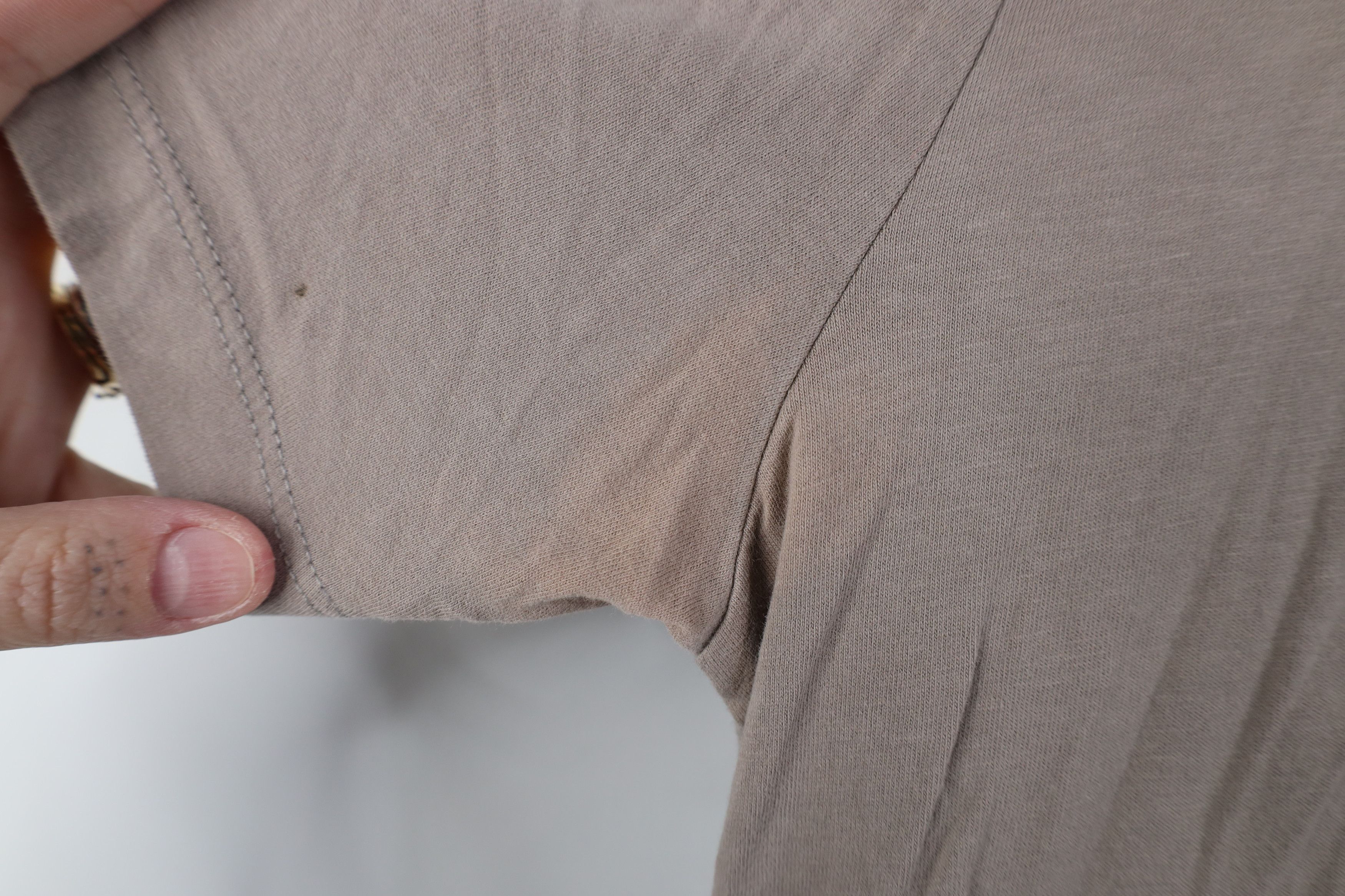 Allsaints Allsaints Organic Cotton Shot Sleeve T-Shirt Beige Size US L / EU 52-54 / 3 - 8 Thumbnail