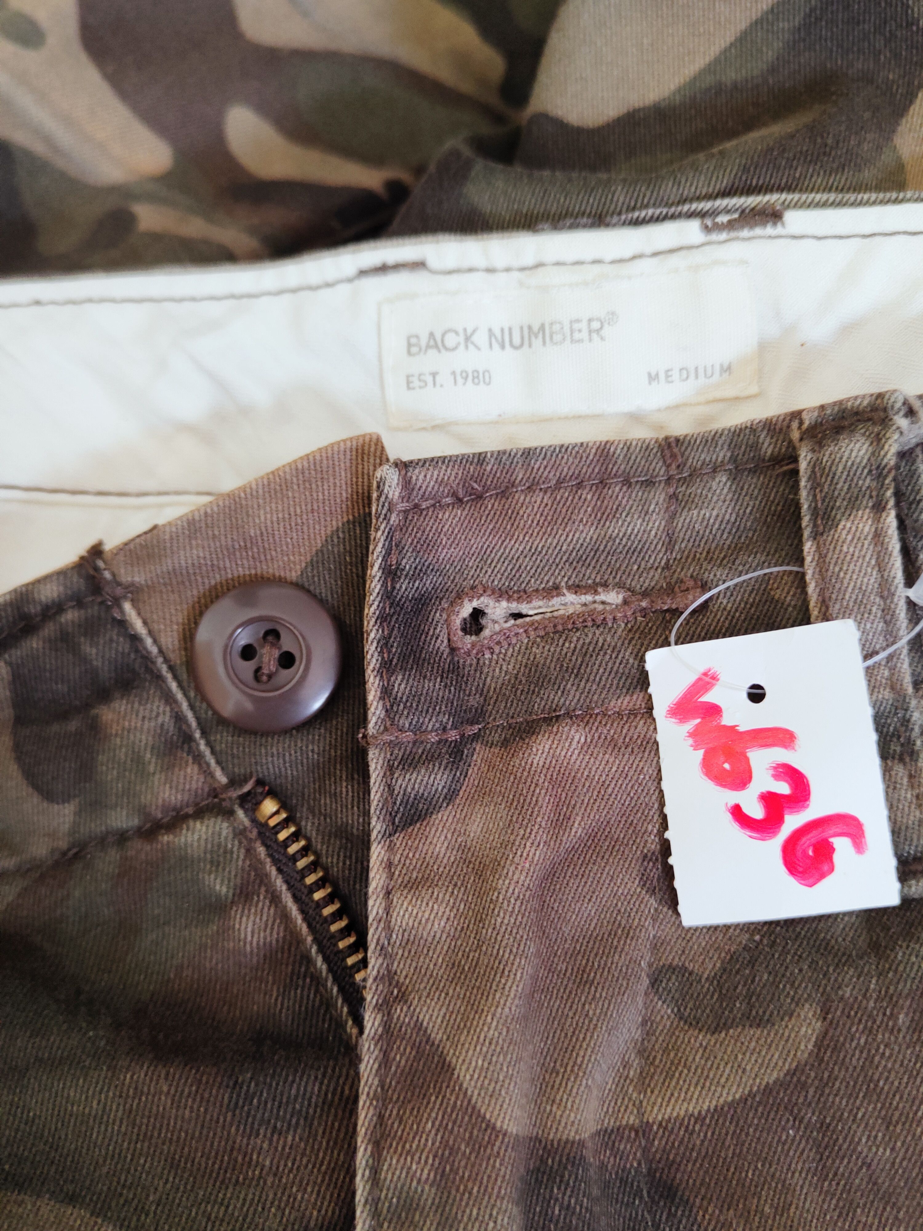 Japanese Brand Back Number Camouflage Multipocket Cargo Pants #W636 Size US 31 - 14 Thumbnail