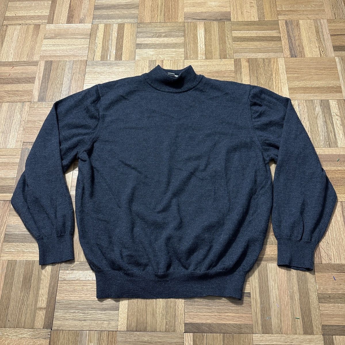Nordstrom Vintage John W Nordstrom Merino wool mock neck sweater Size US L / EU 52-54 / 3 - 1 Thumbnail