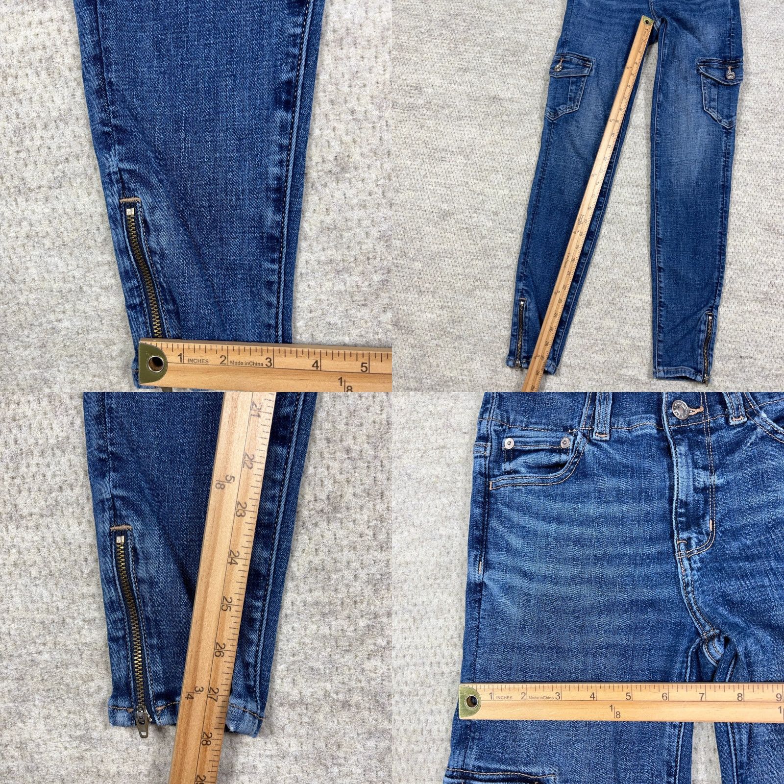 American Eagle Outfitters American Eagle Outfitters Jeans Women 00 High Hi Rise Jegging Distressed 5-Pocket Denim Blue Size 24" / US 00 / IT 34 - 8 Thumbnail