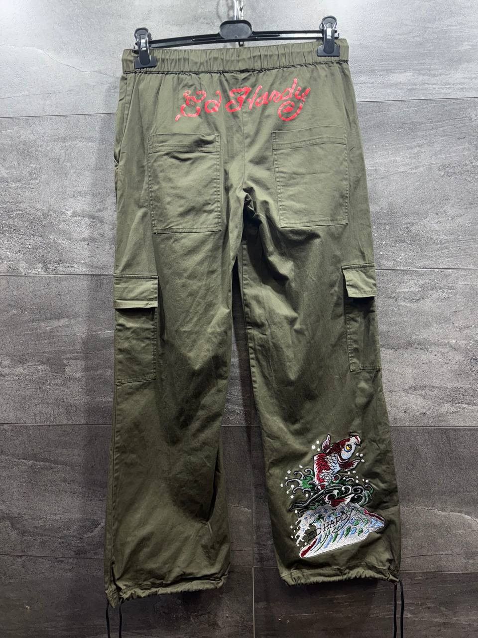Ed Hardy Ed Hardy Urban Outfitters Cargo Pants Embroidered Parachute Size US 30 / EU 46 - 2 Thumbnail