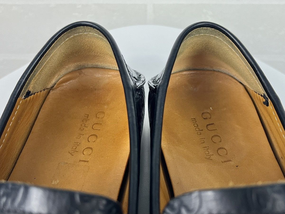 Gucci GUCCI Loafers Leather Shoes HORSEBIT Bamboo GG Monogram Logo Size US 8 / EU 41 - 16 Thumbnail