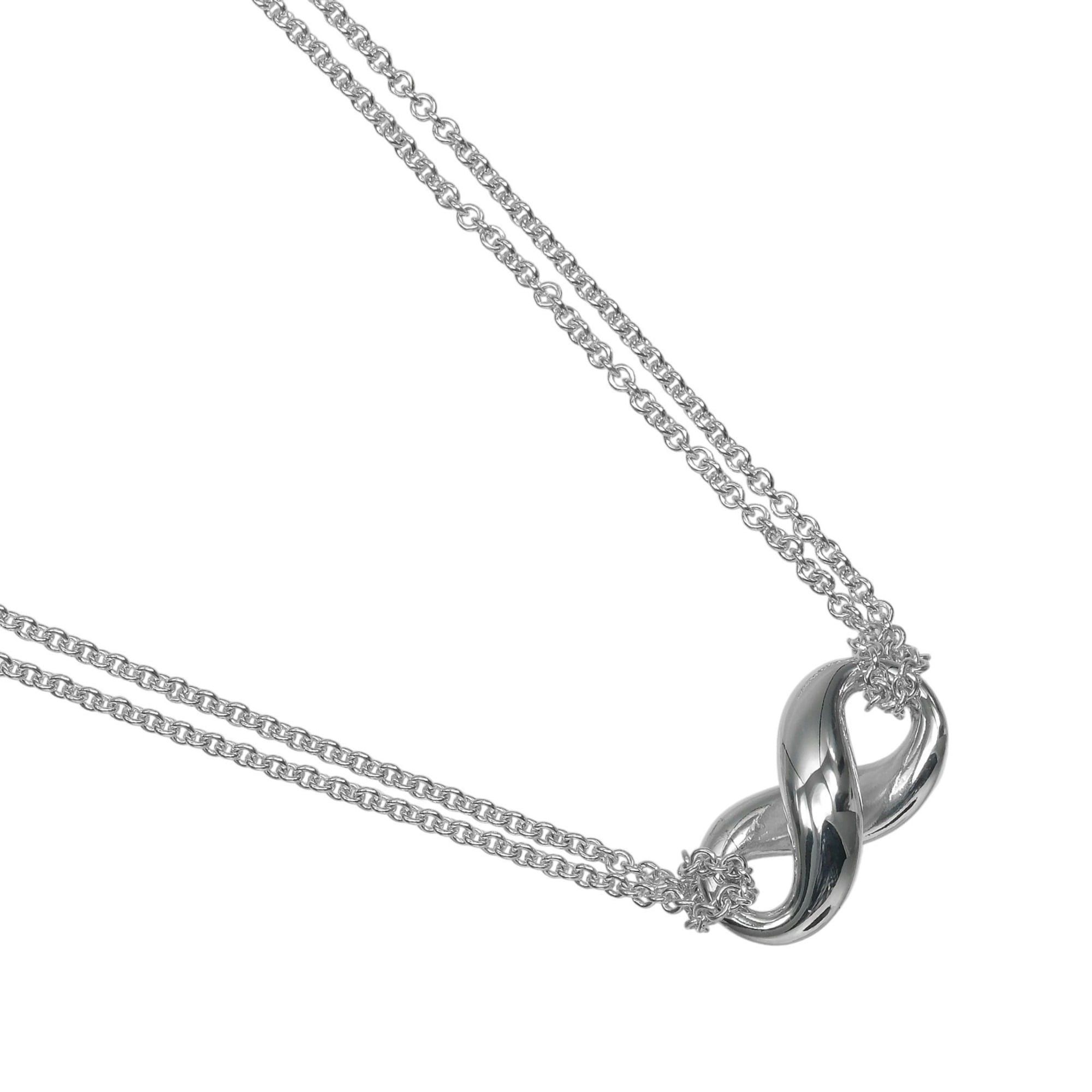 Tiffany & Co. Tiffany & Co. Infinity Double Chain Necklace, Sterling Silver 925, Approx. 7.84g Size ONE SIZE - 1 Thumbnail