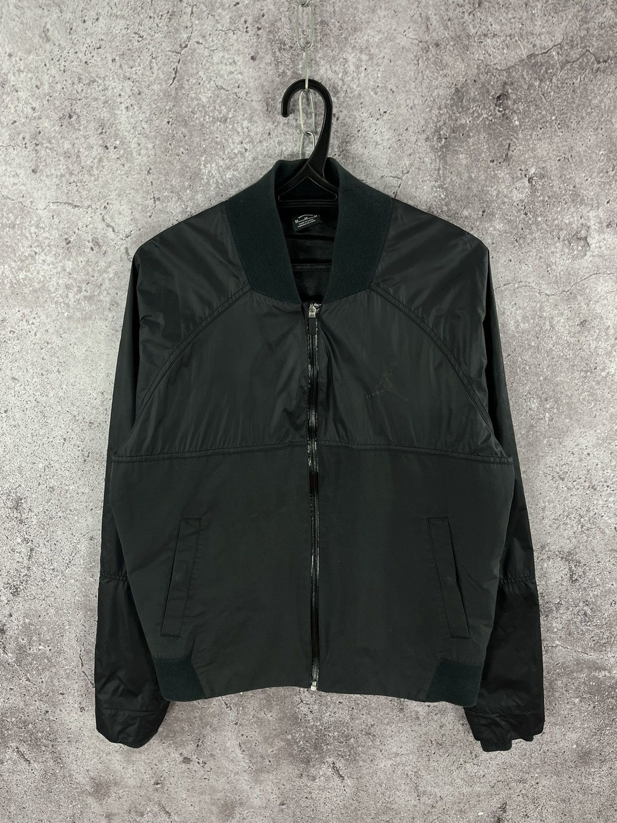 Jordan Brand Jordan Nylon Bomber Jacket Full Zip Y2K Drill Black Size M Size US M / EU 48-50 / 2 - 1 Thumbnail