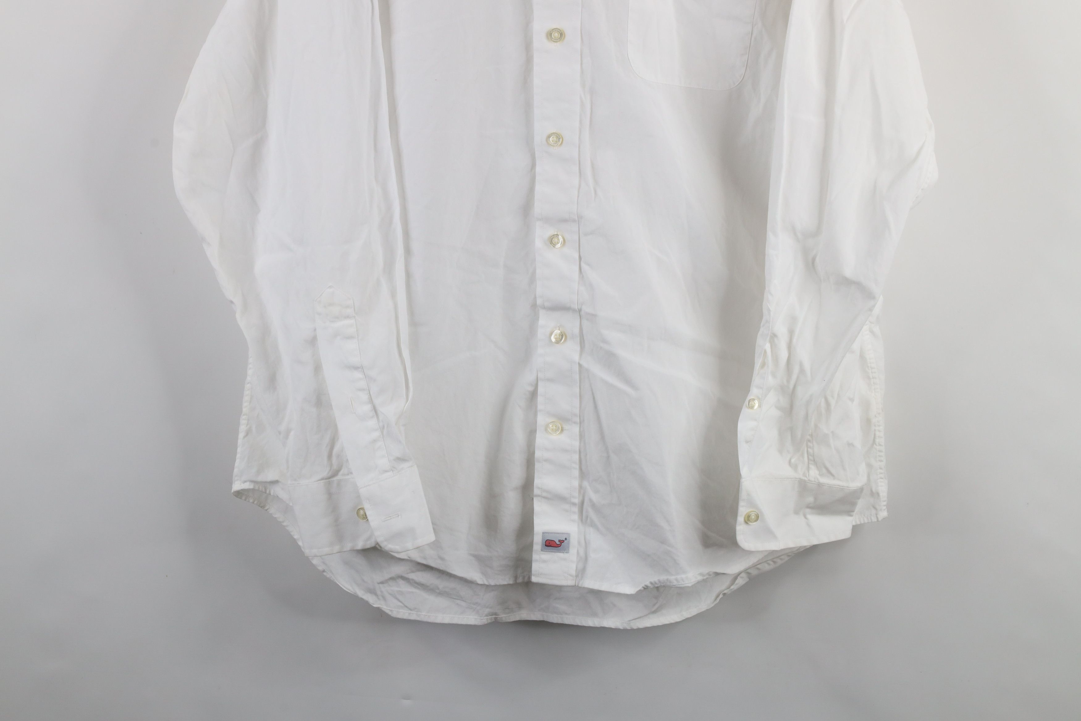 Vineyard Vines × Vintage Vineyard Vines Collared Button Down Shirt White Cotton Size US L / EU 52-54 / 3 - 3 Thumbnail