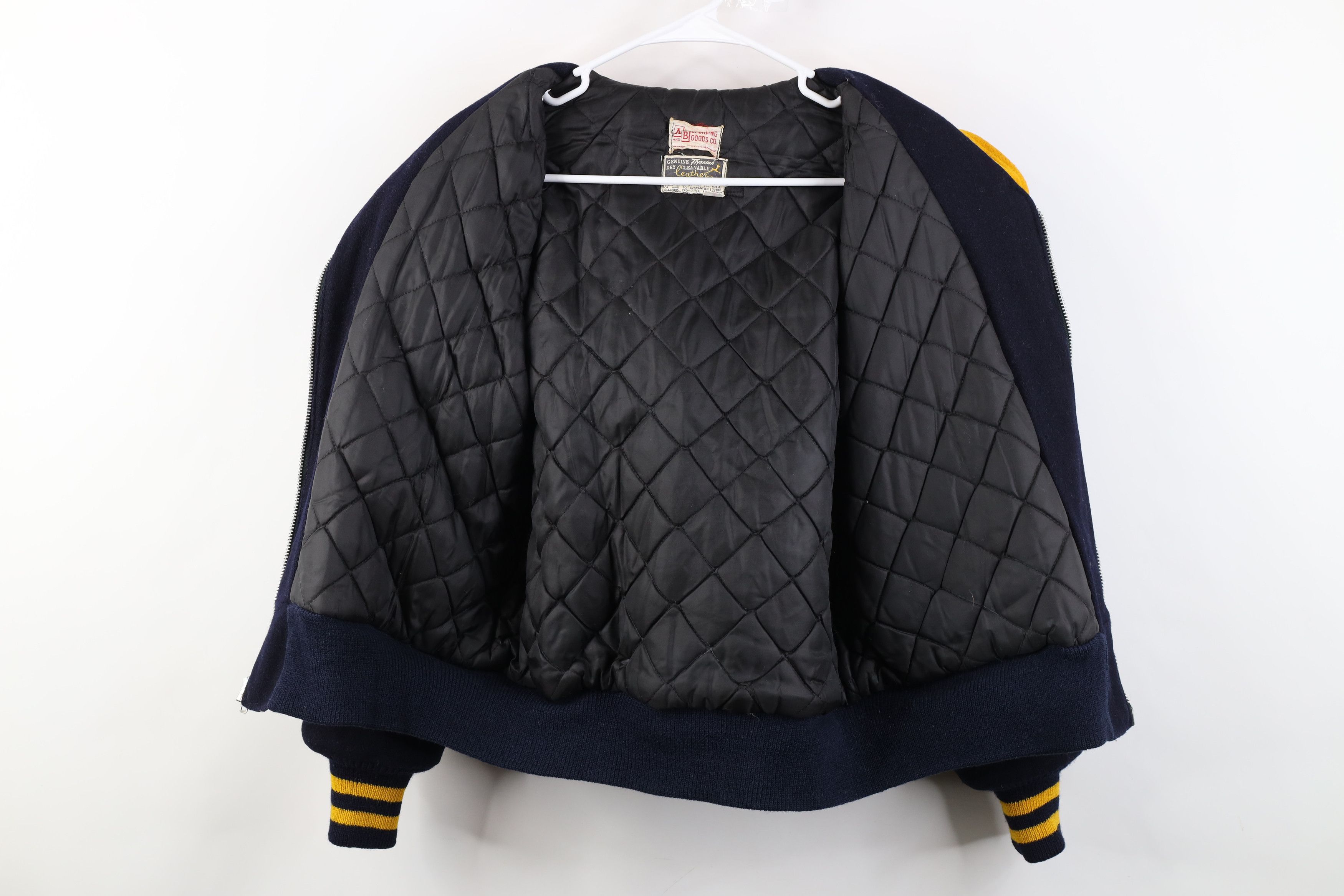 Vintage Vintage 50s Leather Cape Hooded Varsity Letterman Jacket USA Size US M / EU 48-50 / 2 - 13 Thumbnail