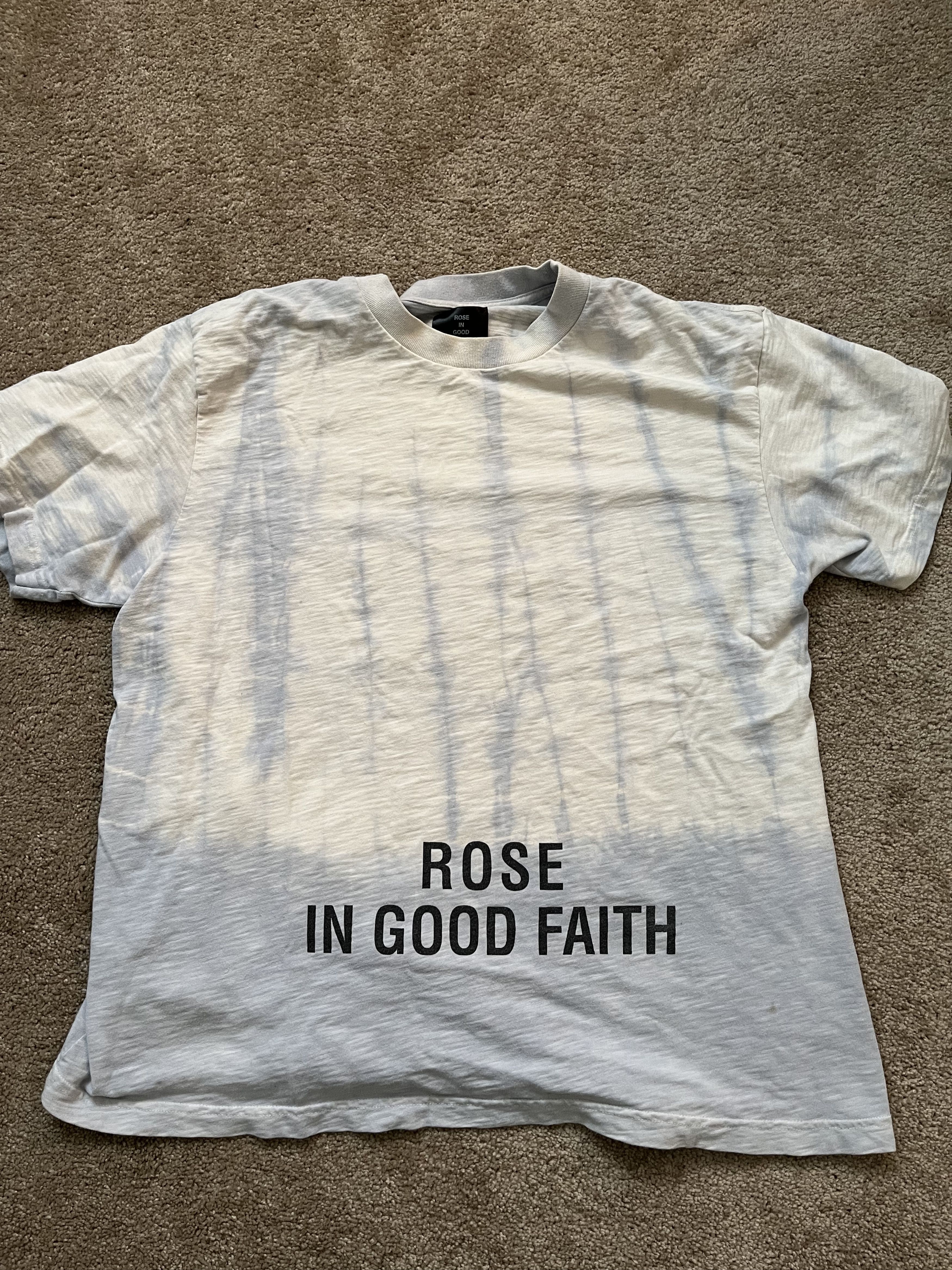 Rose in Good Faith Shibori slub tee