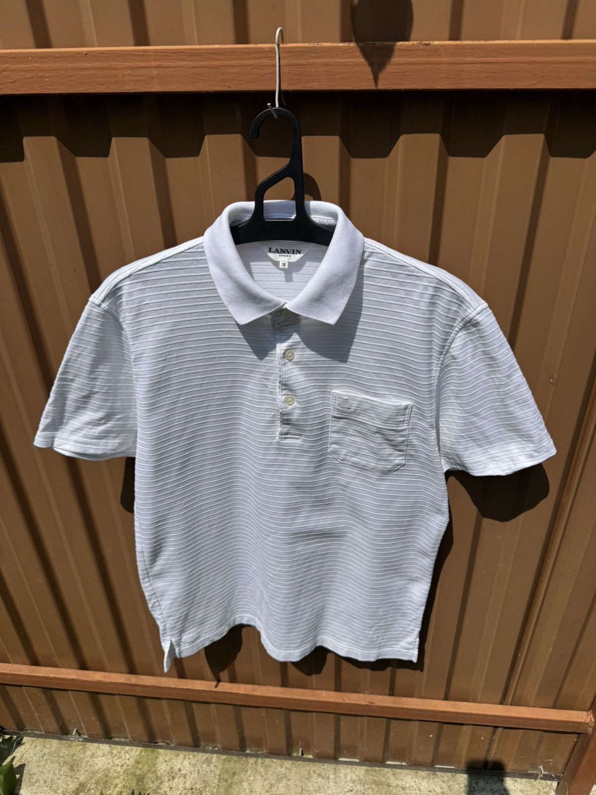 Vintage Vintage Lanvin Stripes Polo Tee Size US M / EU 48-50 / 2 - 3 Thumbnail