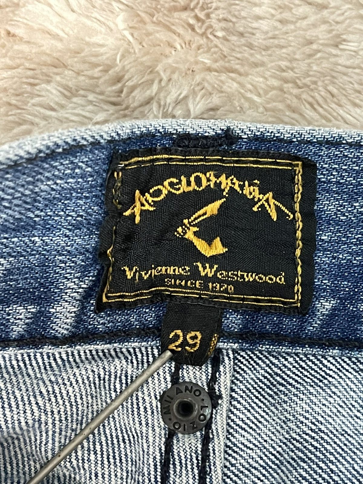 Vivienne Westwood Vivienne Westwood Anglomania Jeans Embroidered Logo Size US 29 - 3 Thumbnail