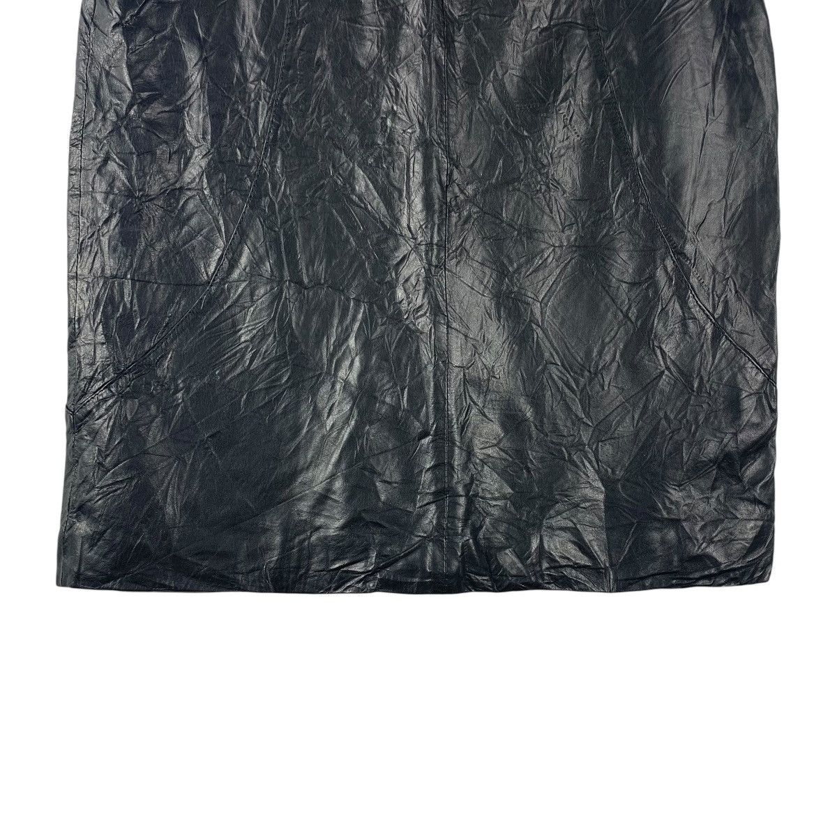 Designer × Vintage × Yves Saint Laurent Vintage YVES SAINT LAURENT faux leather Women skirt Size 29" - 7 Thumbnail