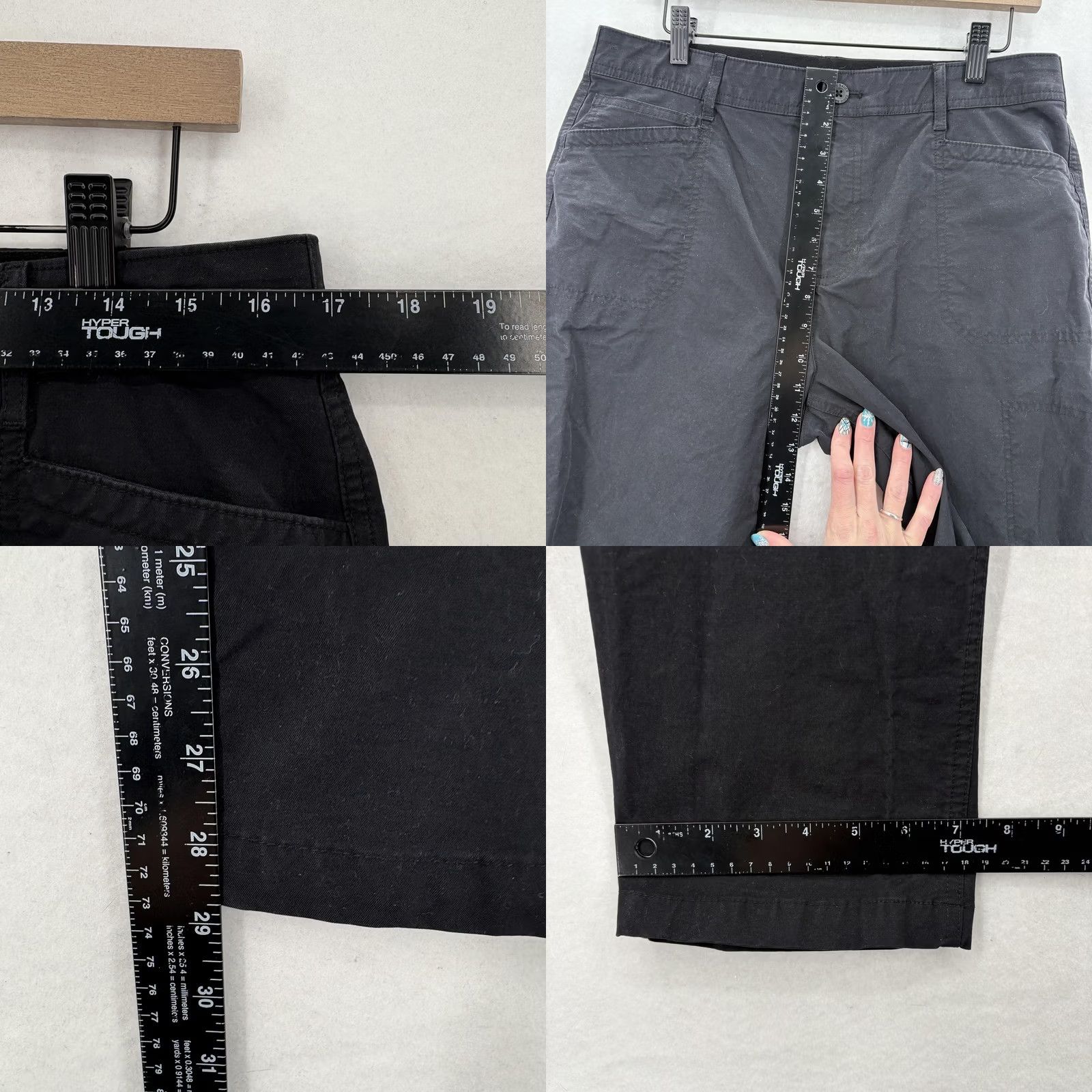 Eddie Bauer Eddie Bauer Travex Pants Womens 10 Black Straight Leg Stretch Twill Hiking Trail Size 32" / US 10 / IT 46 - 8 Thumbnail
