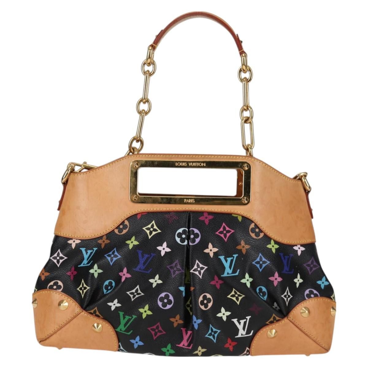 Louis Vuitton LOUIS VUITTON Monogram Multicolor Judy MM Bag Black M40256 Size ONE SIZE - 2 Thumbnail