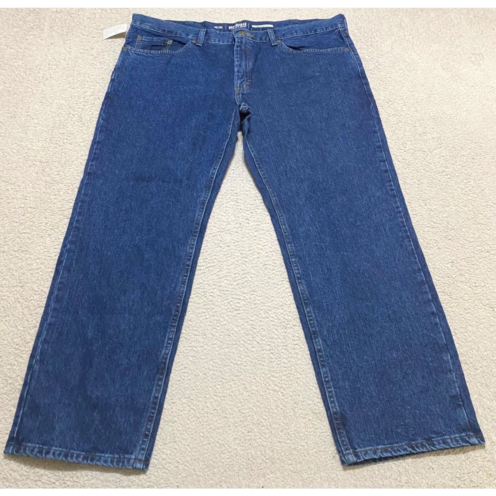 Vintage NWT Urban Pipeline Jeans Blue Denim Dark Wash Straight Mid Rise 40x29 5-Pocket Design Regular Mens Size US 40 / EU 56 - 2 Thumbnail