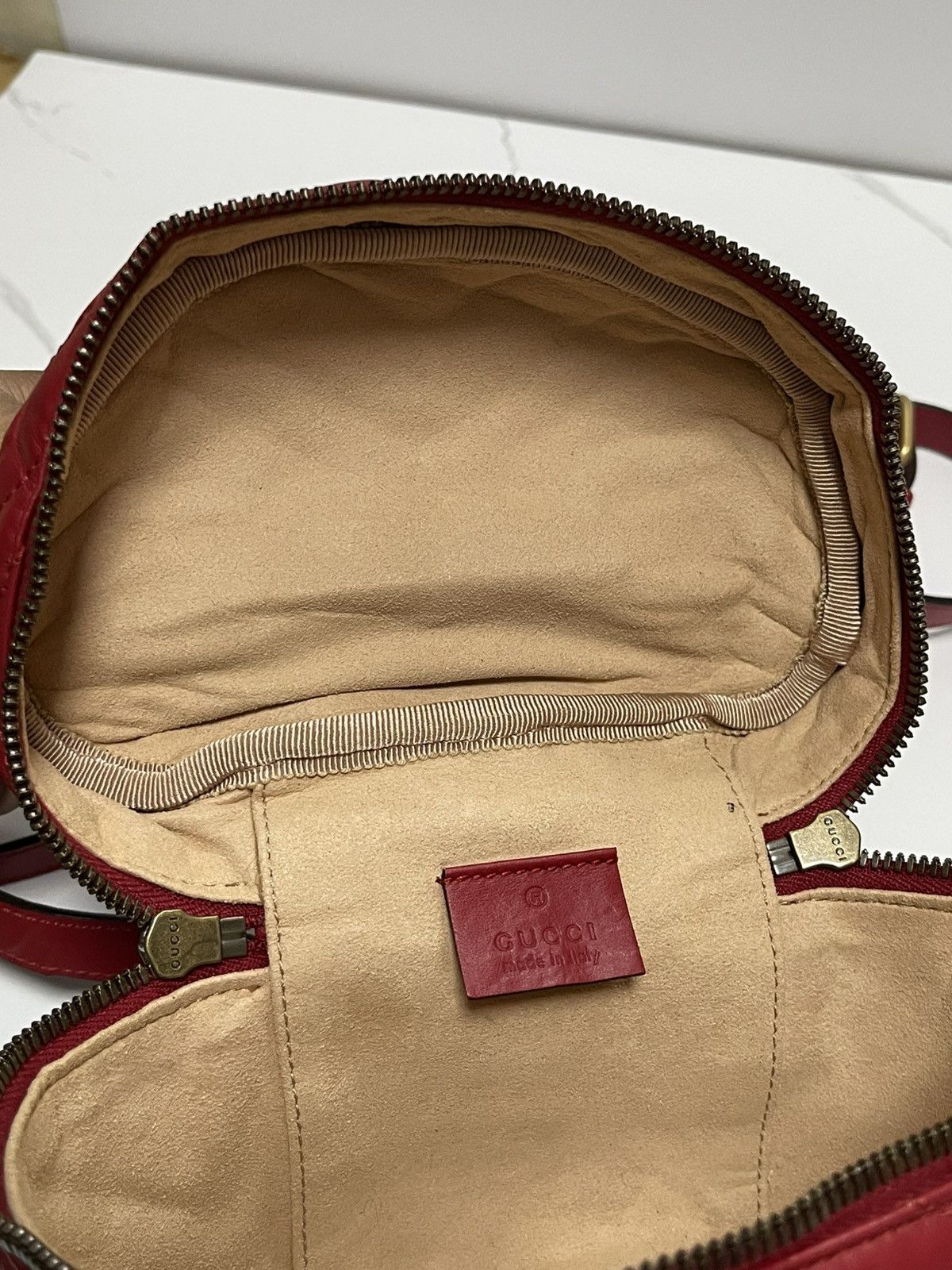 Gucci Gucci Leather Marmont Mini Backpack Size ONE SIZE - 13 Thumbnail