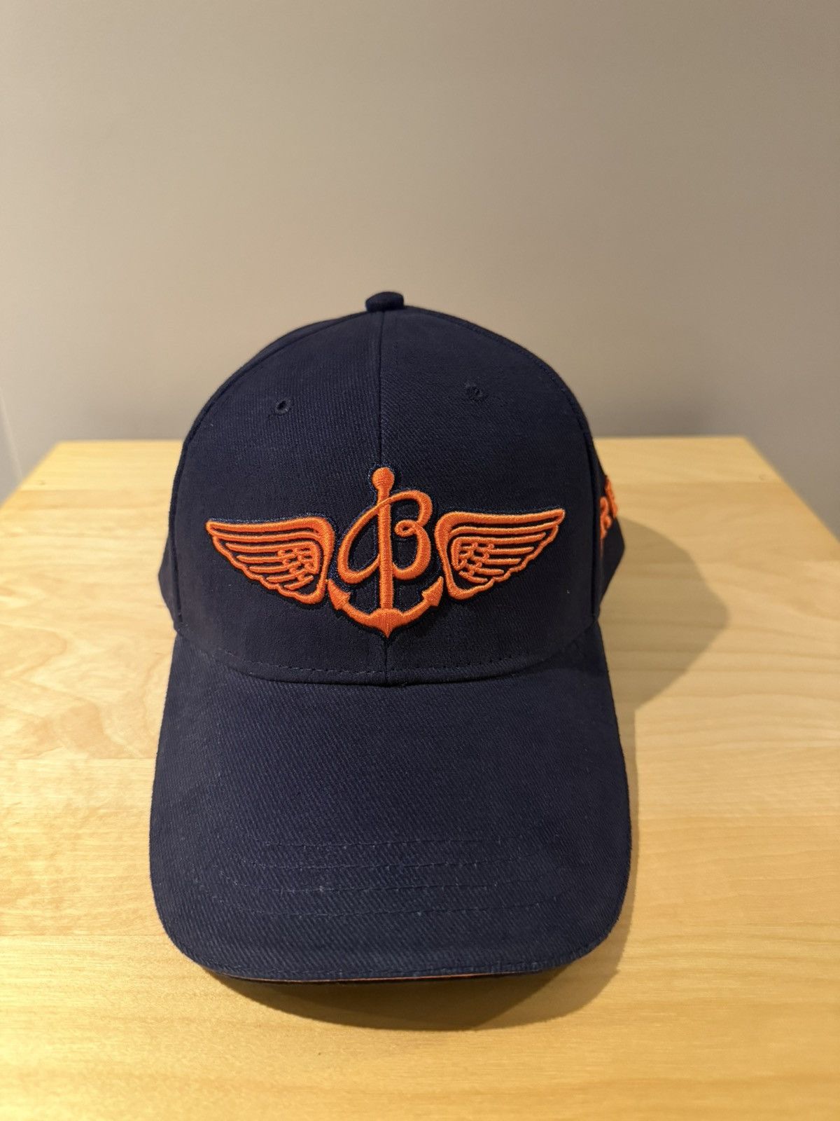 Breitling BREITLING navy and orange embroidered cap Size ONE SIZE - 2 Thumbnail