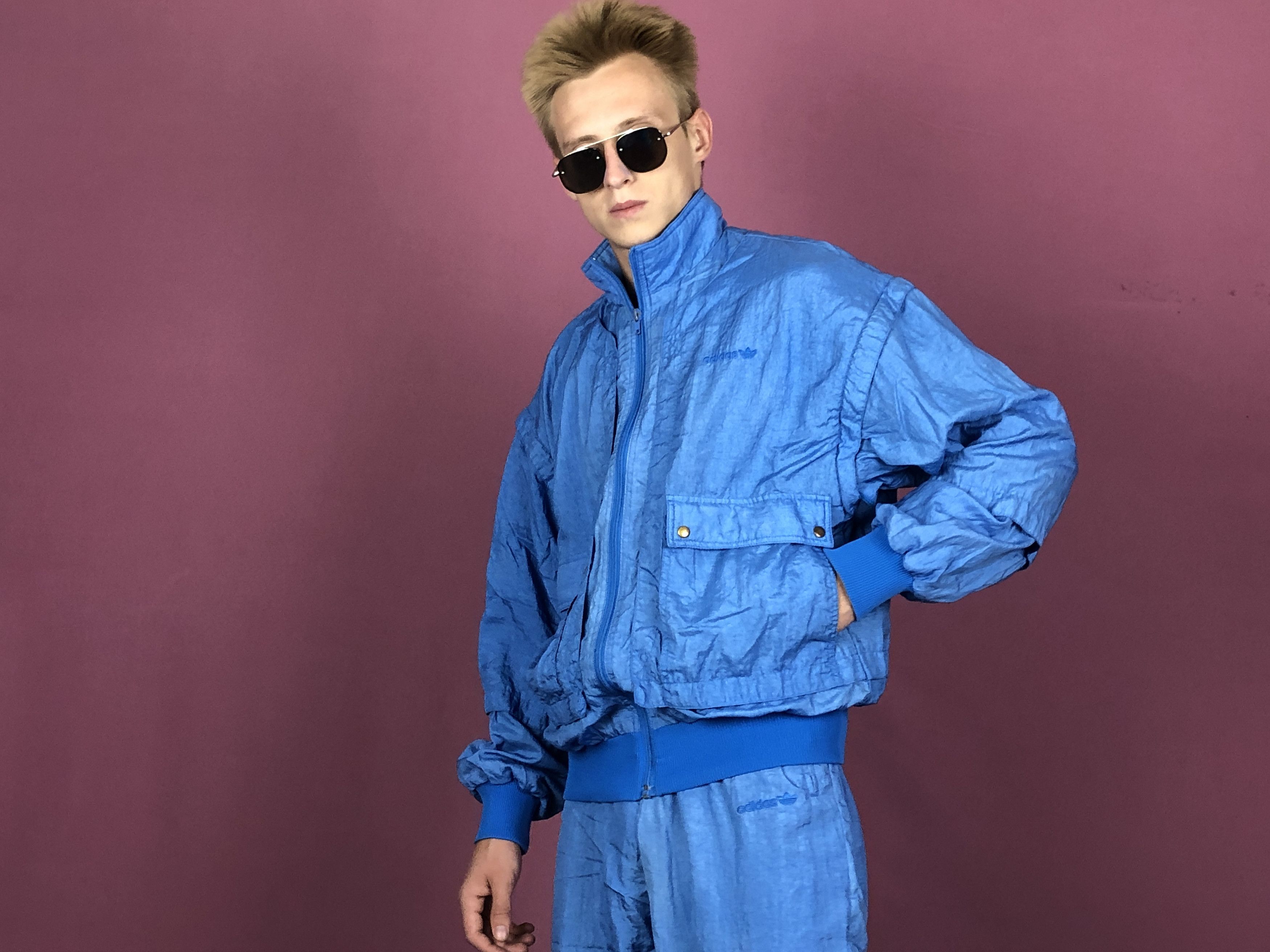 Adidas × Vintage 90s Adidas Vintage Men's Tracksuit Set - S Size US S / EU 44-46 / 1 - 4 Thumbnail