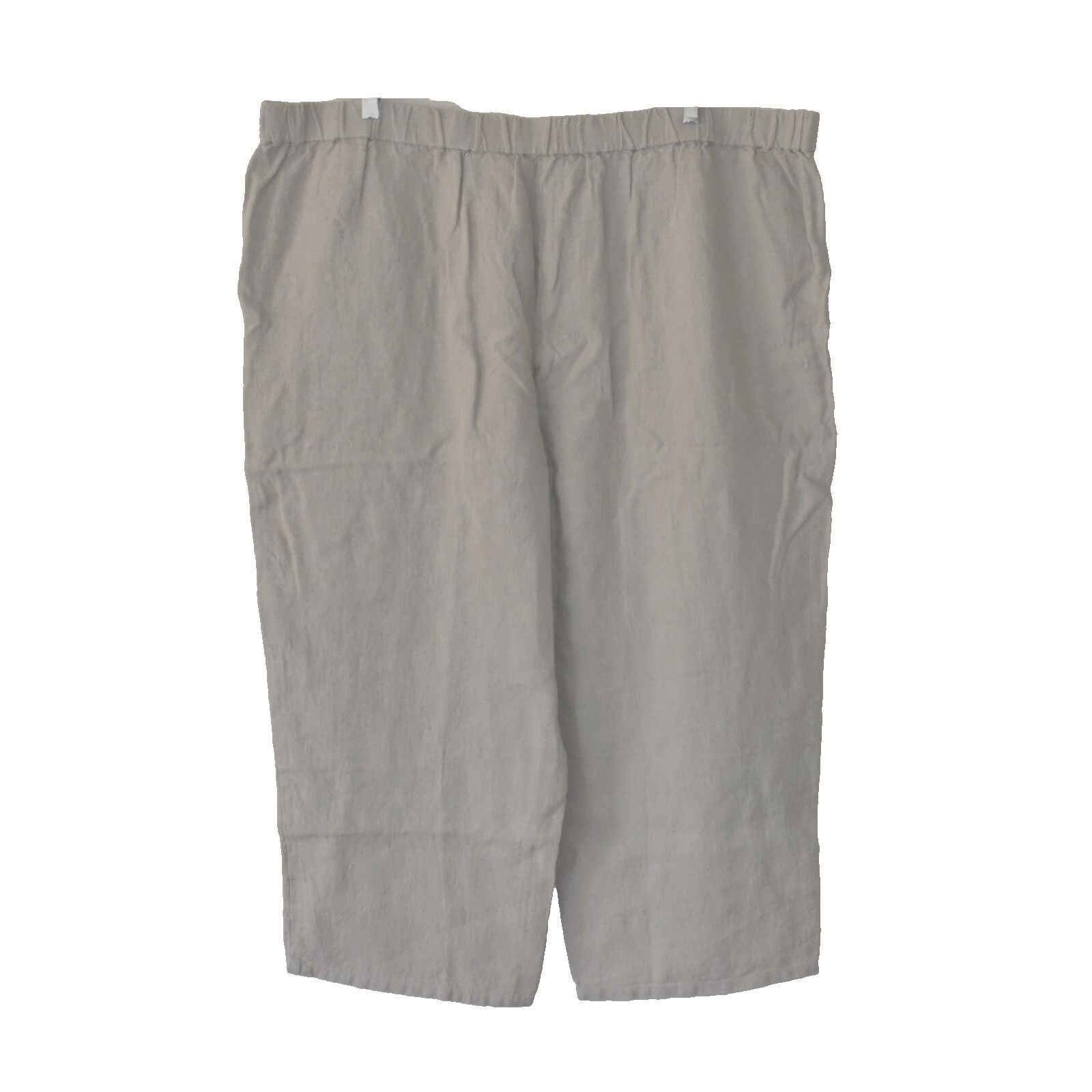 Eileen Fisher B5 NWT EILEEN FISHER Organic Linen Cropped Pants Sz 3X $198 Size 42" / US 20 - 1 Thumbnail
