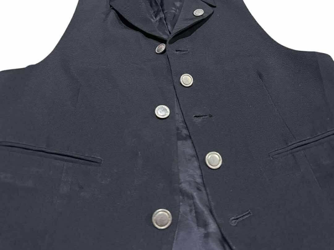 Yohji Yamamoto 🔥Vintage LQ Yohji Yamamoto Tuxedo Vest Chain Crazy Buttons Size US S / EU 44-46 / 1 - 6 Thumbnail