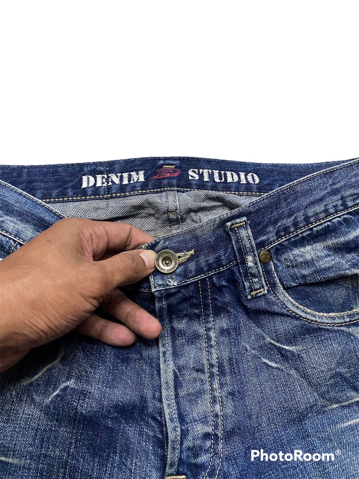 Kapital × Momotaro Jeans × Tornado Mart Flare Jeans Japanese Denim Studio Distressed Blue @59 Size US 32 / EU 48 - 4 Thumbnail