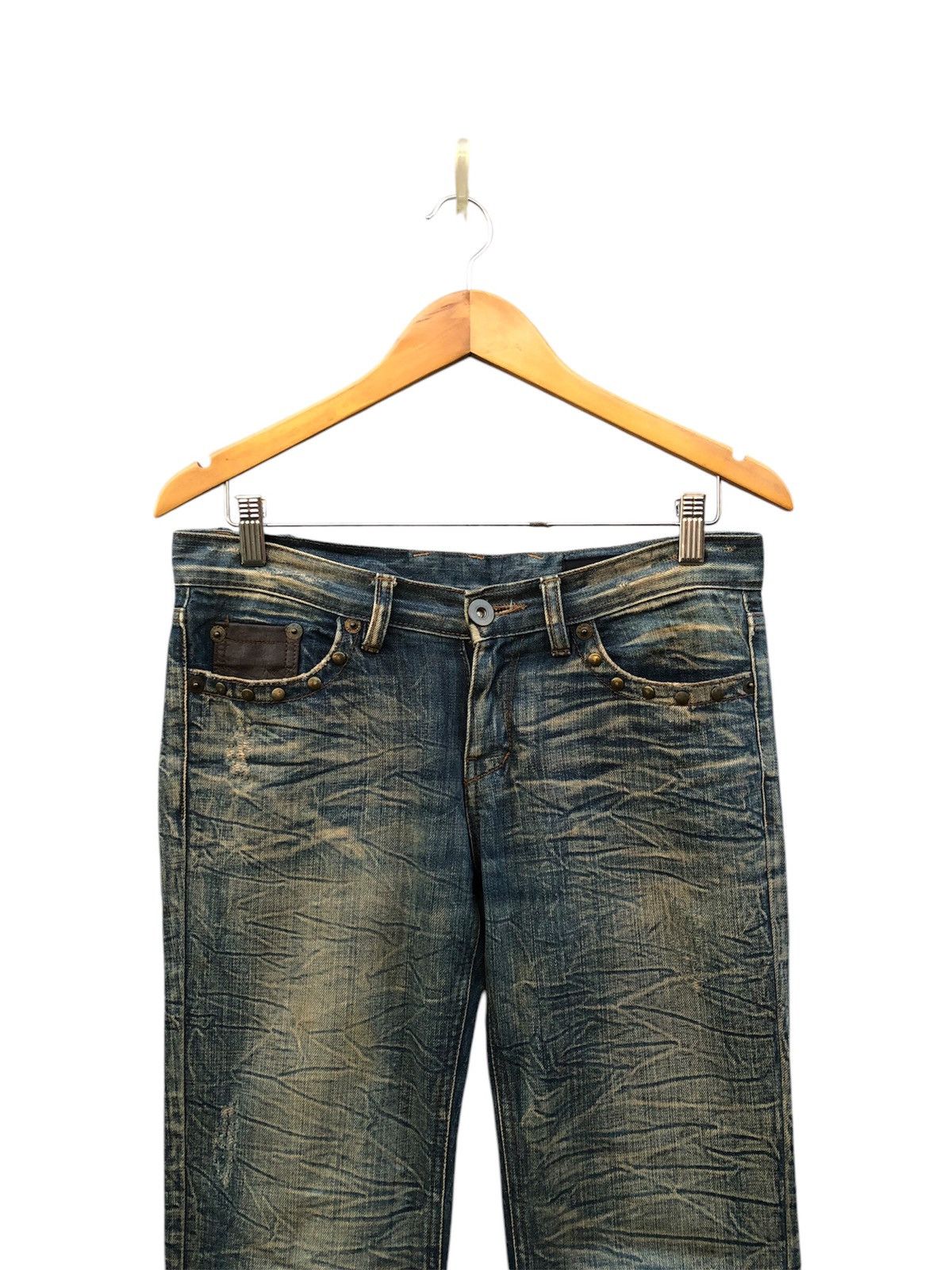 Japanese Brand Japanese Brand Blue Jam Flared Jeans Size US 29 - 4 Thumbnail