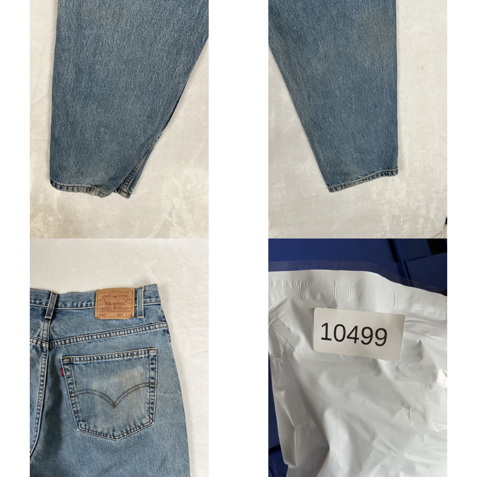 Levi's VINTAGE Levi’s 560 Jeans Mens 36x30 Blue Loose Fit Tapered 90s READ Size US 36 / EU 52 - 8 Thumbnail