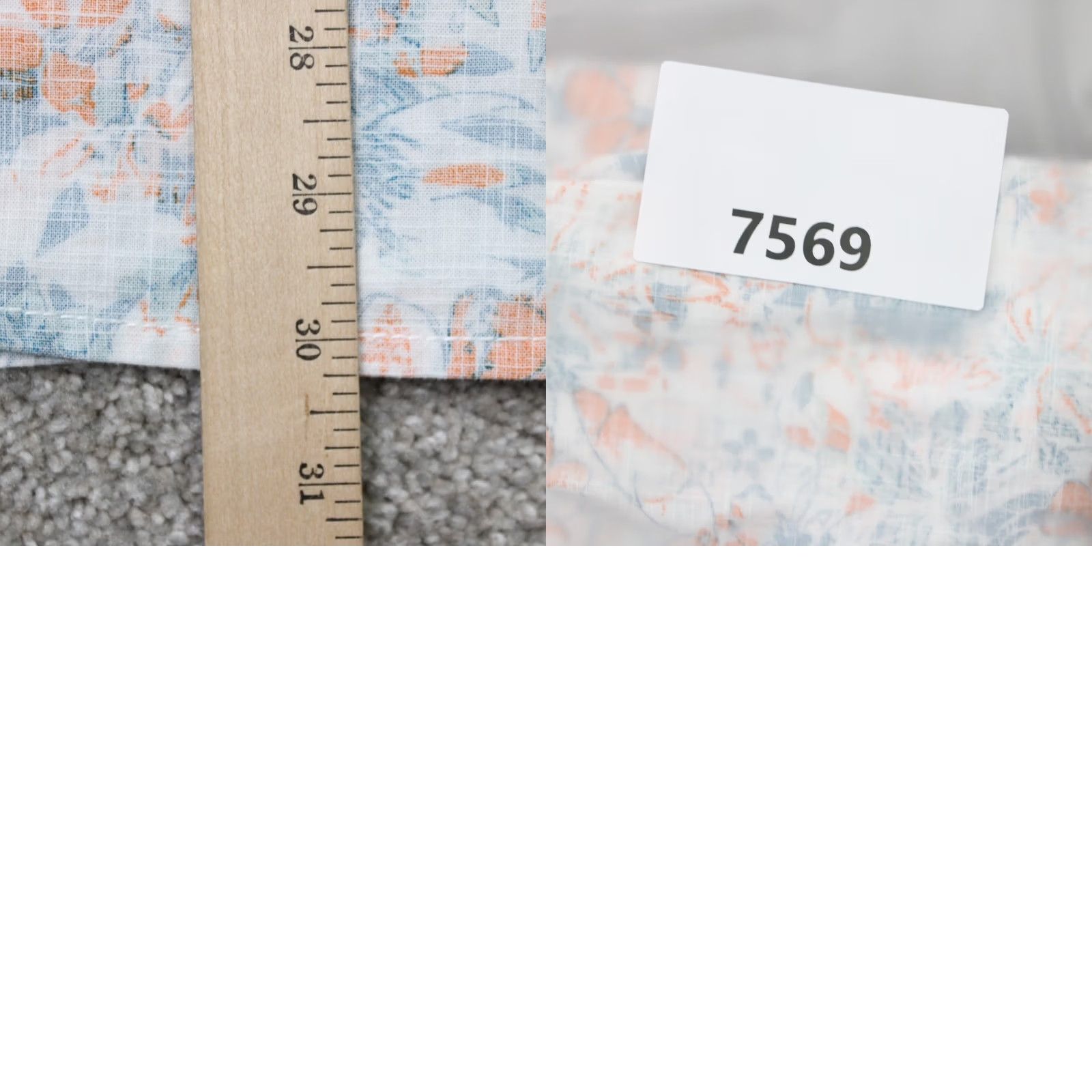 FatFace FatFace Shirt Mens XL White/Orange/Blue Floral Reverse Print Cotton Short Sleeve Button-Up Hawaii Theme Mens X-Large Floral Print Shirt Size US XL / EU 56 / 4 - 9 Thumbnail