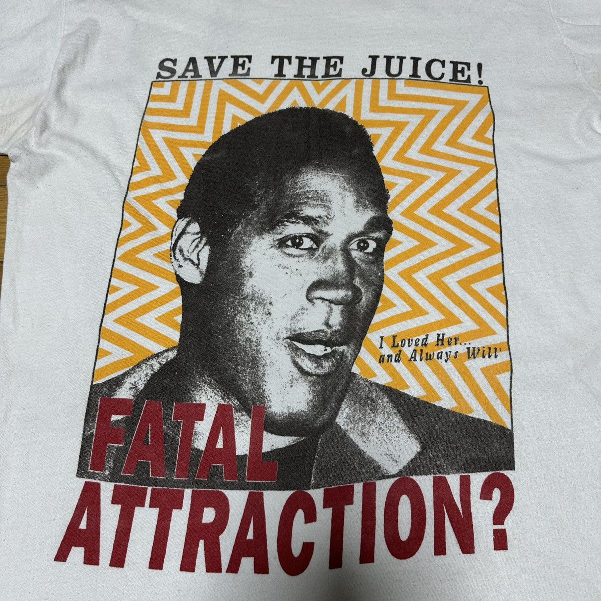 Band Tees × Vintage O.J SIMPSON white tee SAVE THE JUICE! Size US XL / EU 56 / 4 - 1 Thumbnail