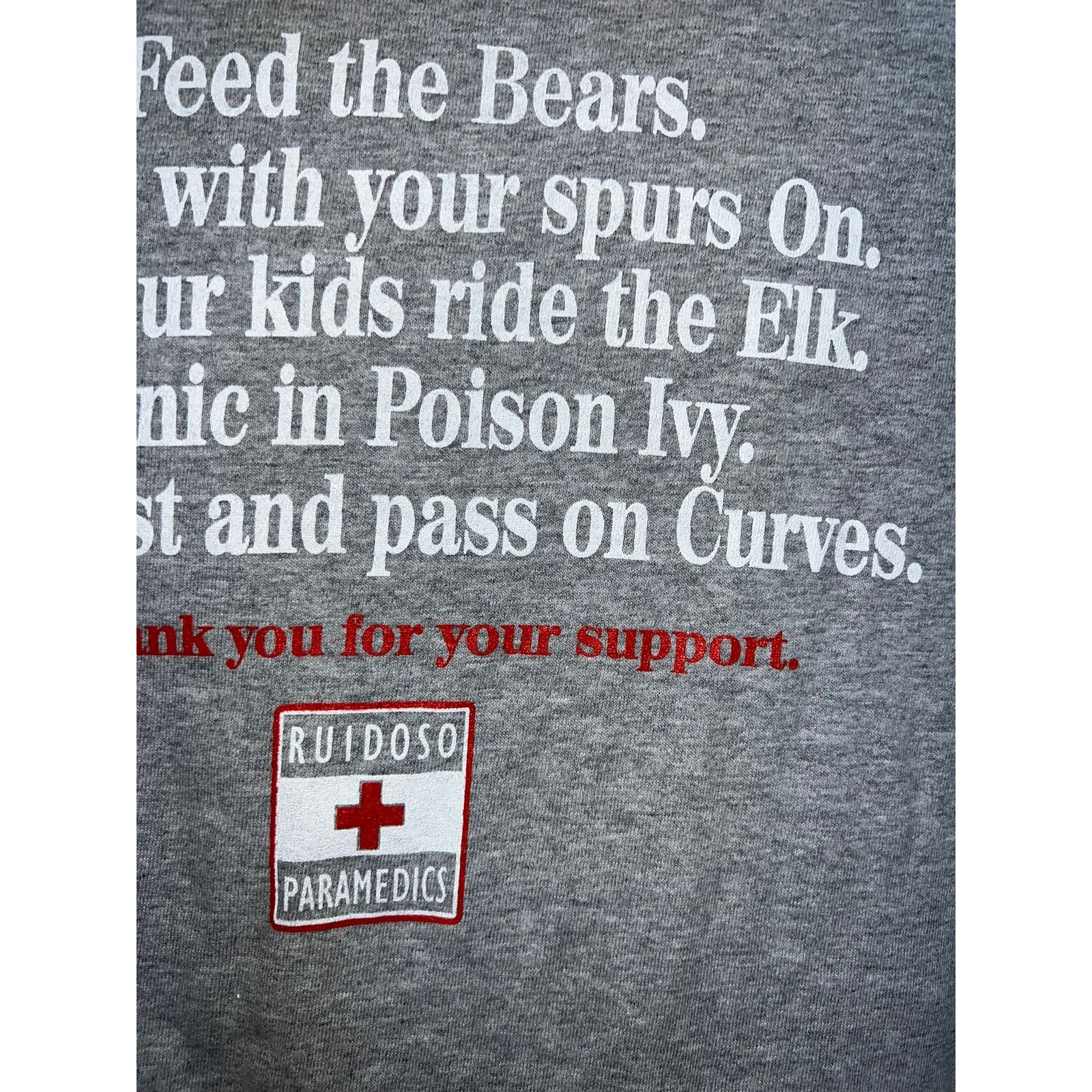 Vintage Vintage Ruidoso Paramedics Shirt Medic Humor Long Sleeve S Size US S / EU 44-46 / 1 - 4 Thumbnail