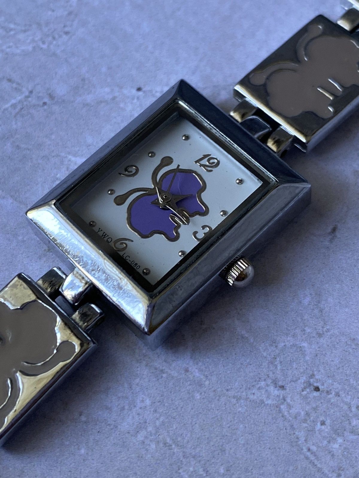 Japanese Brand × Vintage YWQ LC-080 Futuristic Watch Butterflies Metal Bracelet Size ONE SIZE - 6 Thumbnail