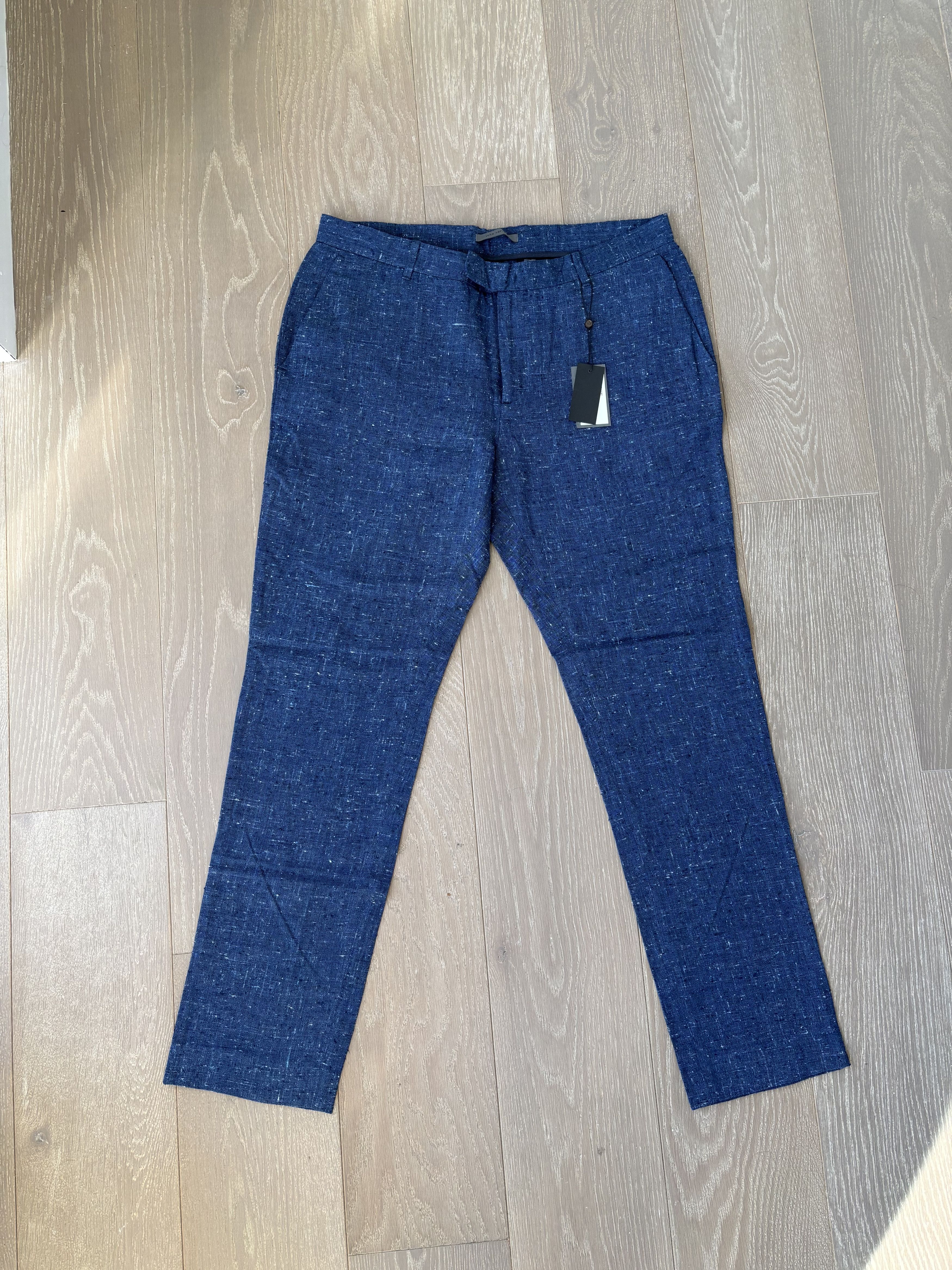 John Varvatos John Varvatos - Deep Blue Mercer Pants Size US 38 / EU 54 - 1 Thumbnail