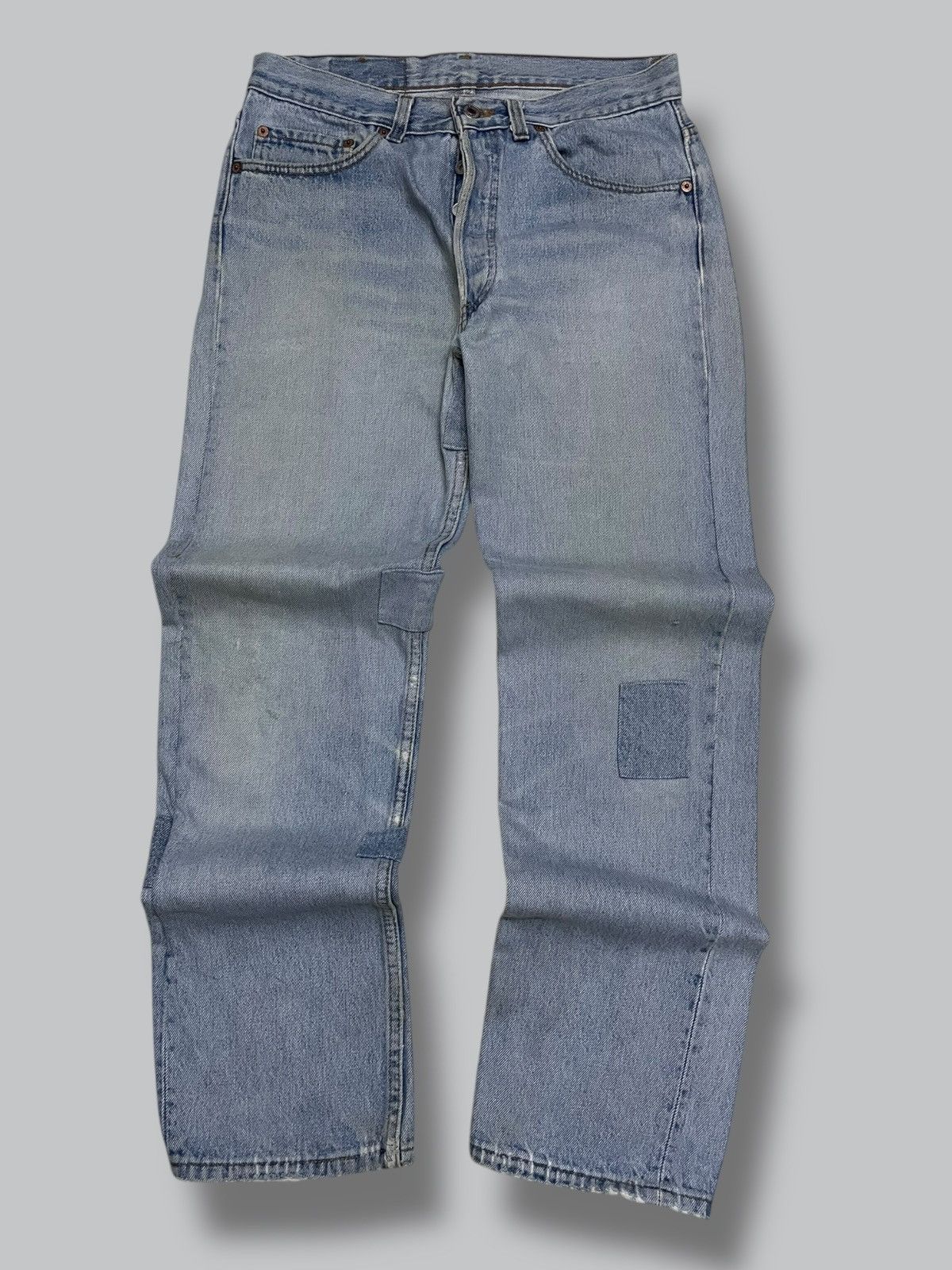 Levi's Vintage Clothing Vintage 1990s Designer Levis 501 Patchwork Classic Denim Size US 30 / EU 46 - 1 Thumbnail