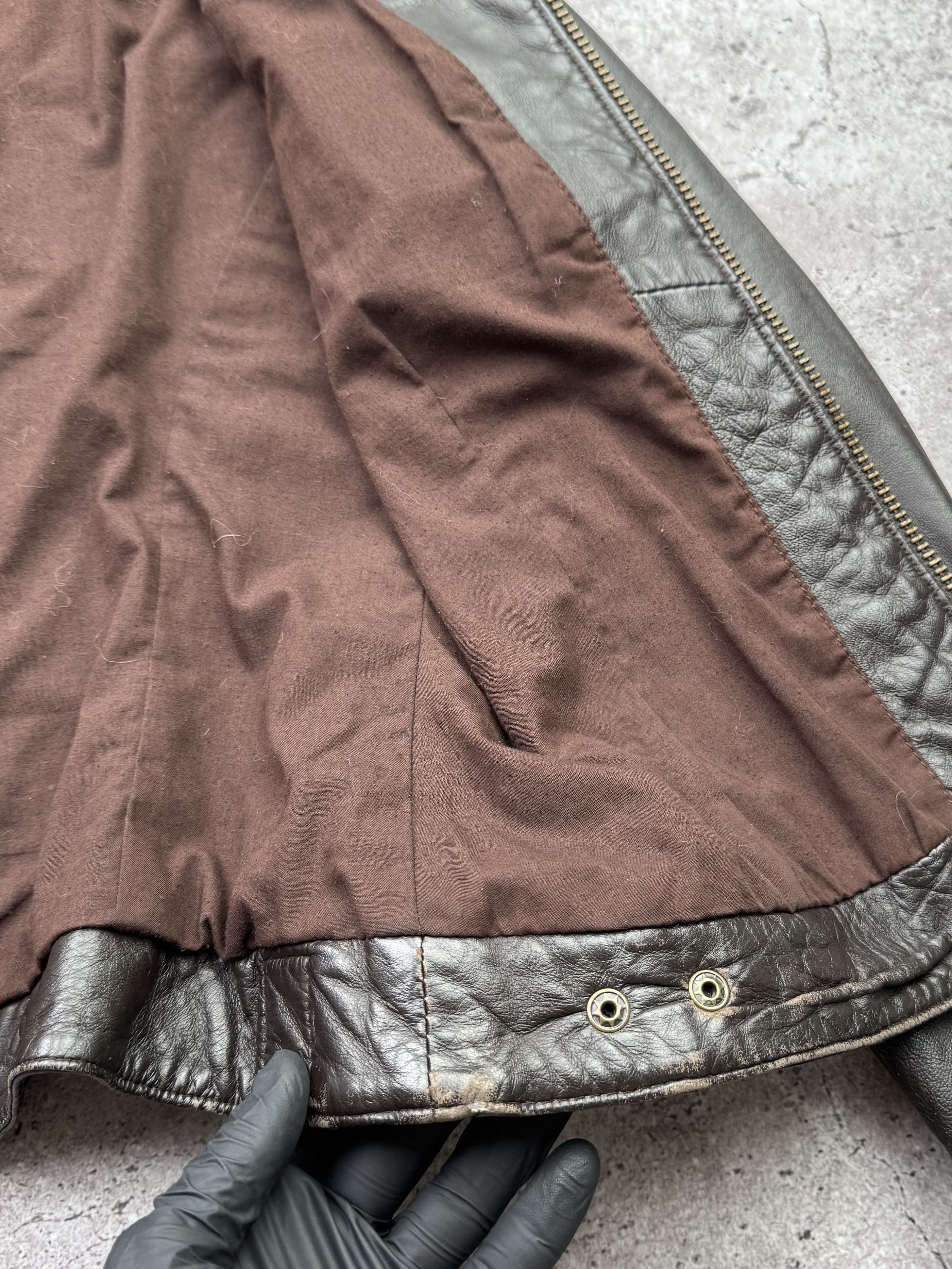 Japanese Brand Vintage Cropped Leather Jacket C539(V2) Size L / US 10 / IT 46 - 7 Thumbnail