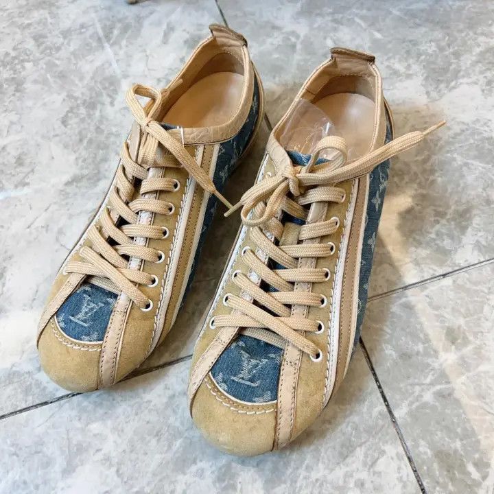 Louis Vuitton Louis Vuitton Classic Casual Lace-Up Sneakers -2508 Size US 5.5 / EU 38 - 1 Thumbnail