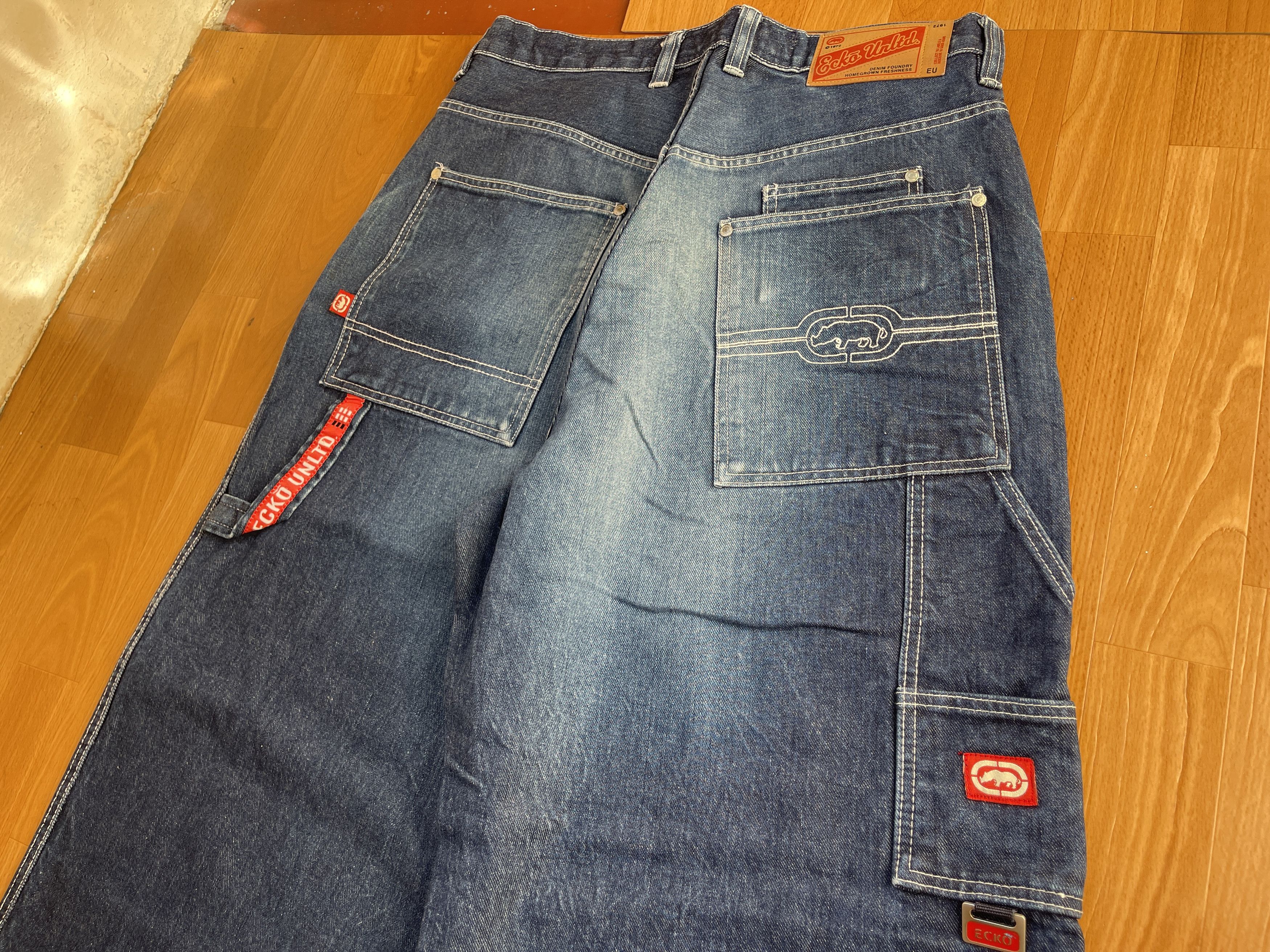 Ecko Unltd. Ecko Unltd jeans, baggy, vintage 90s hip hop skater Y2K W 34 Size US 34 / EU 50 - 3 Thumbnail